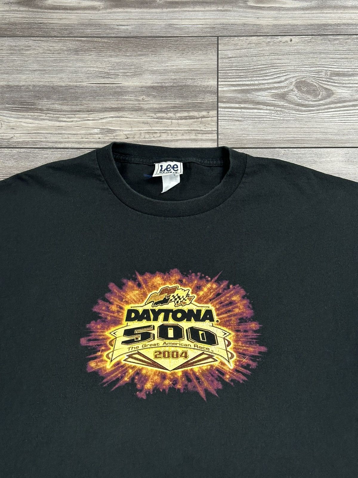 NASCAR × Vintage Y2K Daytona 500 Nascar Lee Sport T Shirt Size US XL / EU 56 / 4 - 3 Thumbnail