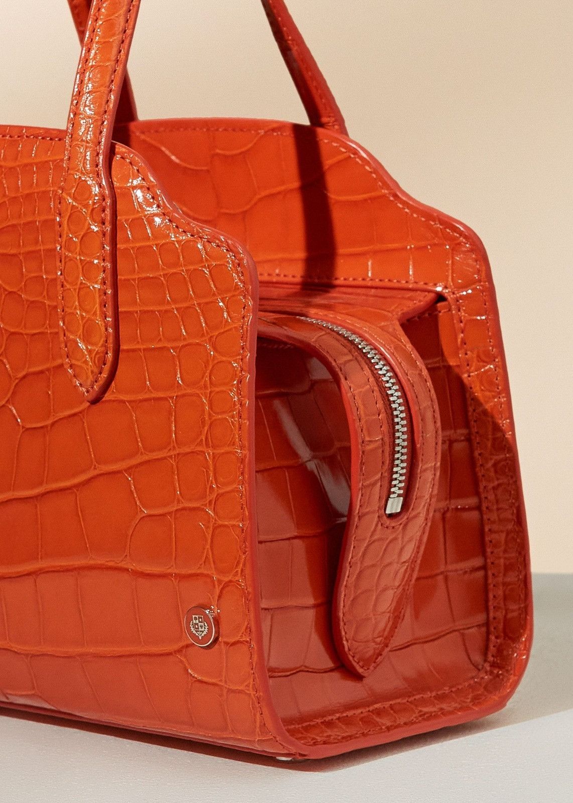 Loro Piana o1srvl11e0924 Size: / OS Alligator Skin Mini Bag in Orange Size ONE SIZE - 4 Thumbnail