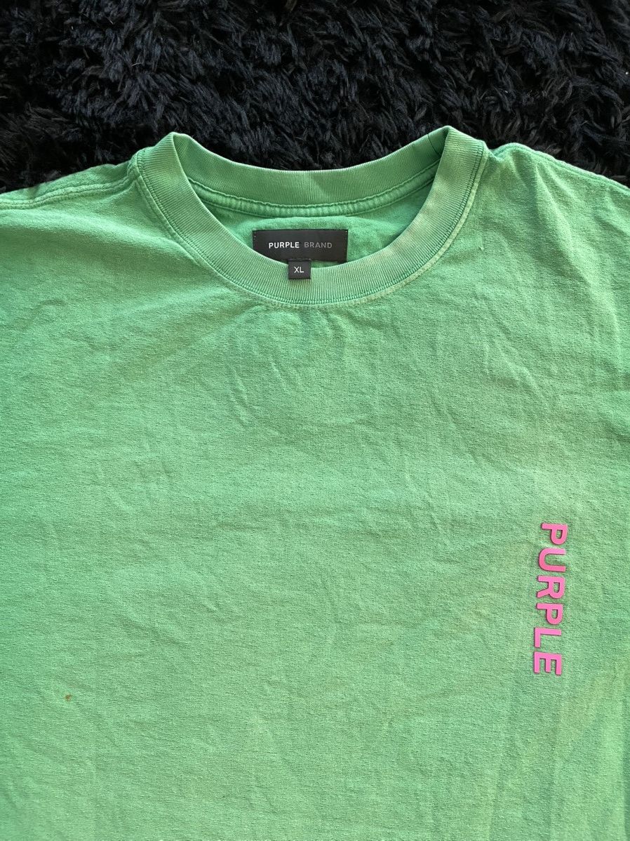 Purple Brand Purple Brand Green Tee Size US XL / EU 56 / 4 - 2 Thumbnail
