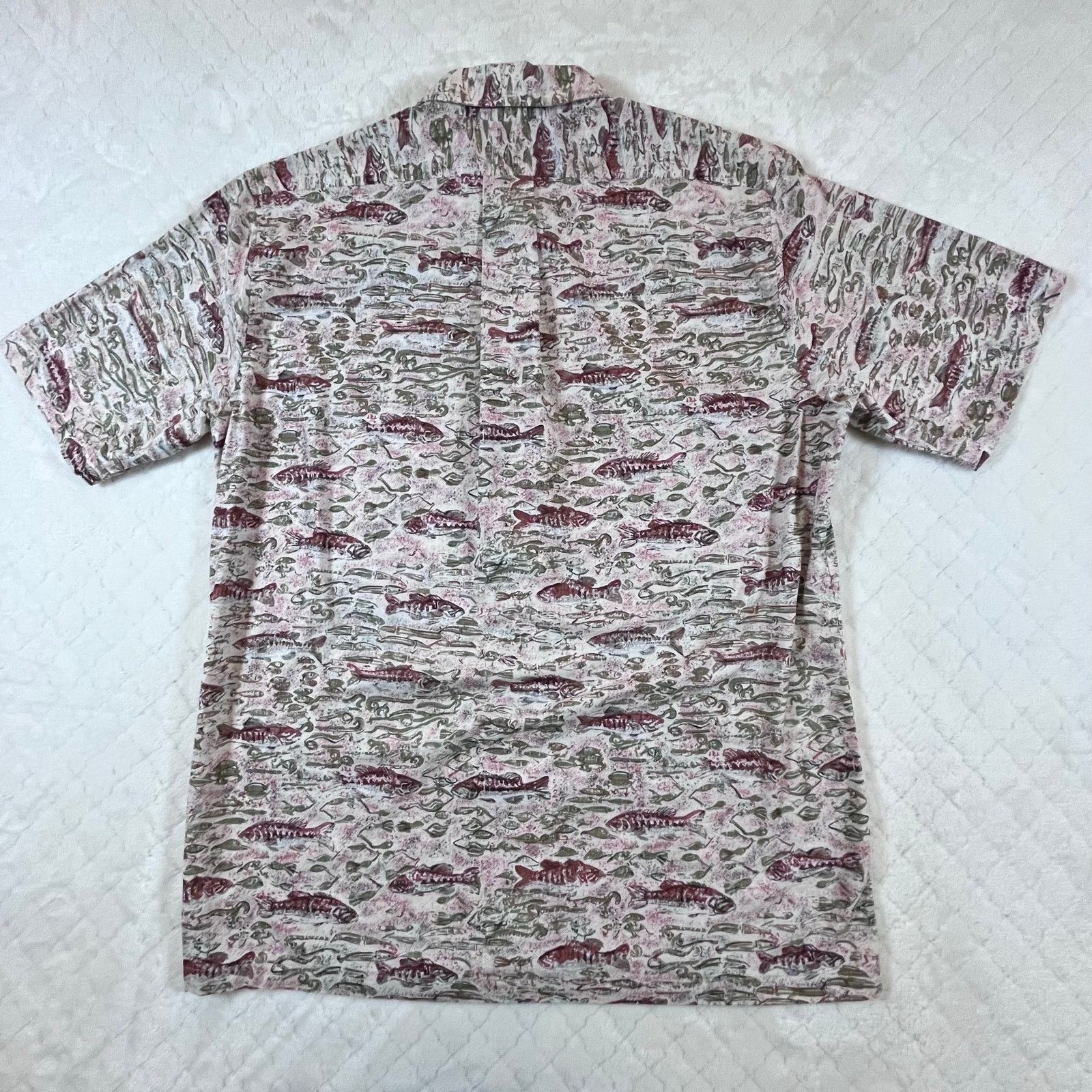 Other Aftco Bluewater Wear Fish Bass Print Pink Shirt Made in USA Size US M / EU 48-50 / 2 - 5 Thumbnail