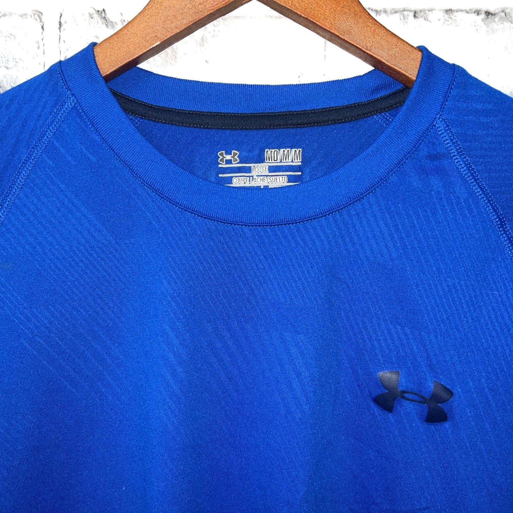 Under Armour Under Armour HeatGear T-Shirt Mens XL Blue Athletic Size US XL / EU 56 / 4 - 2 Thumbnail