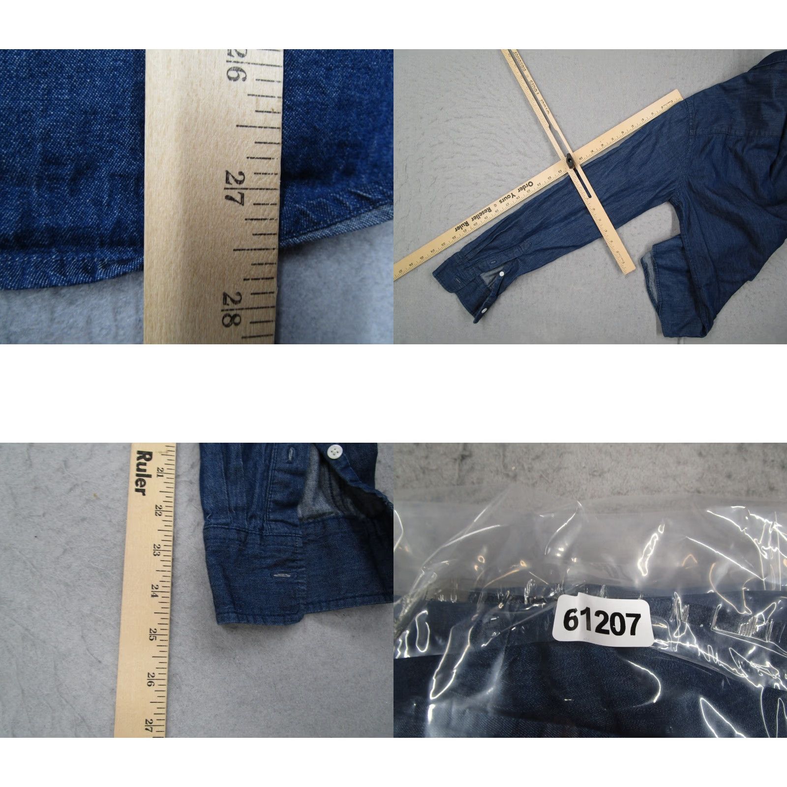 Saturdays NYC Saturdays NYC Shirt Button-Down Long Sleeve Mens Small Blue Chambray Cotton Pocket Button-Up Collared Casual Travel All Seasons Lightweight Breathable Size US S / EU 44-46 / 1 - 8 Thumbnail