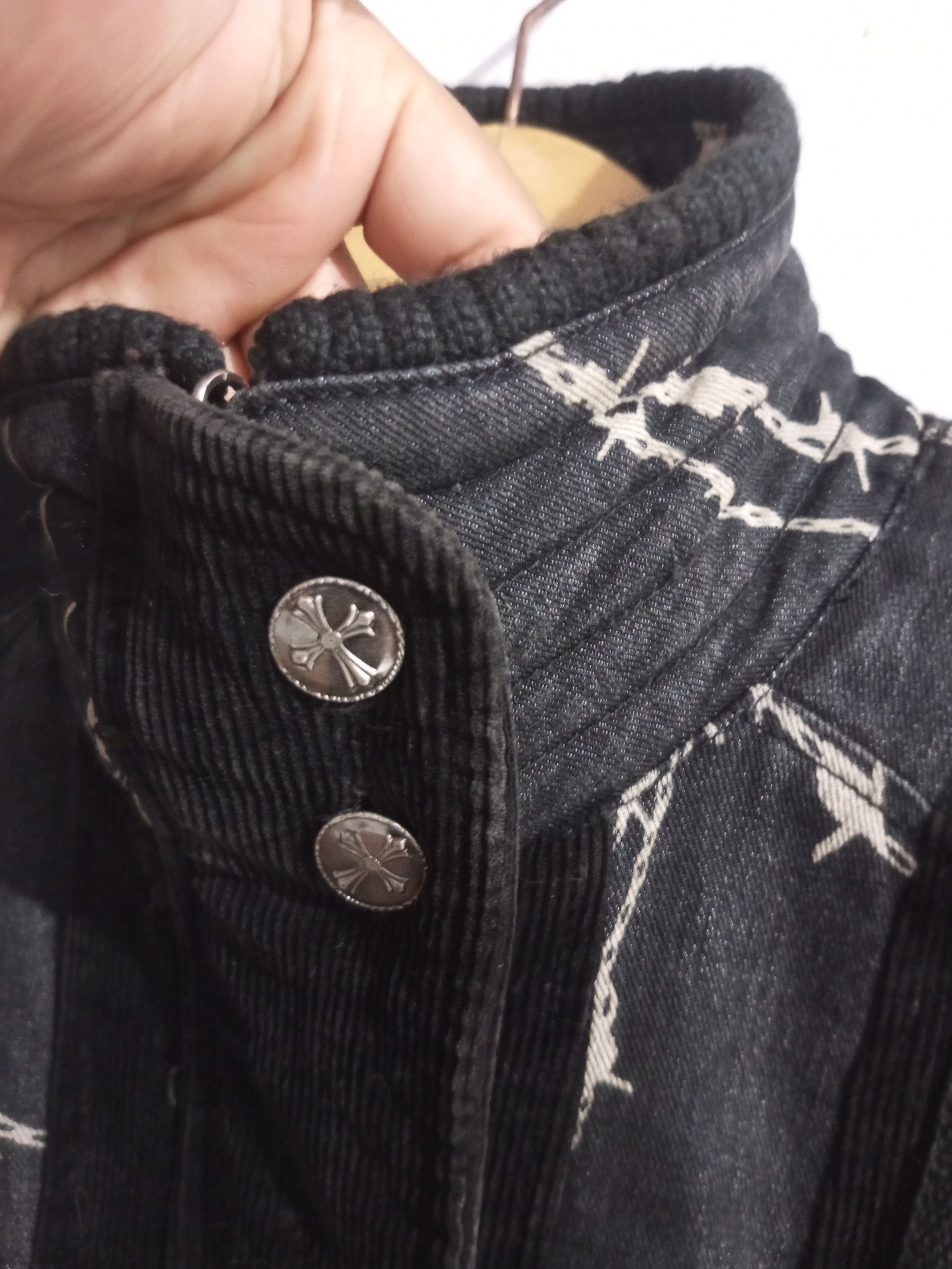 Japanese Brand Ozz on Hikozoh barbed wire denim mix corduroy jacket Size US M / EU 48-50 / 2 - 10 Thumbnail