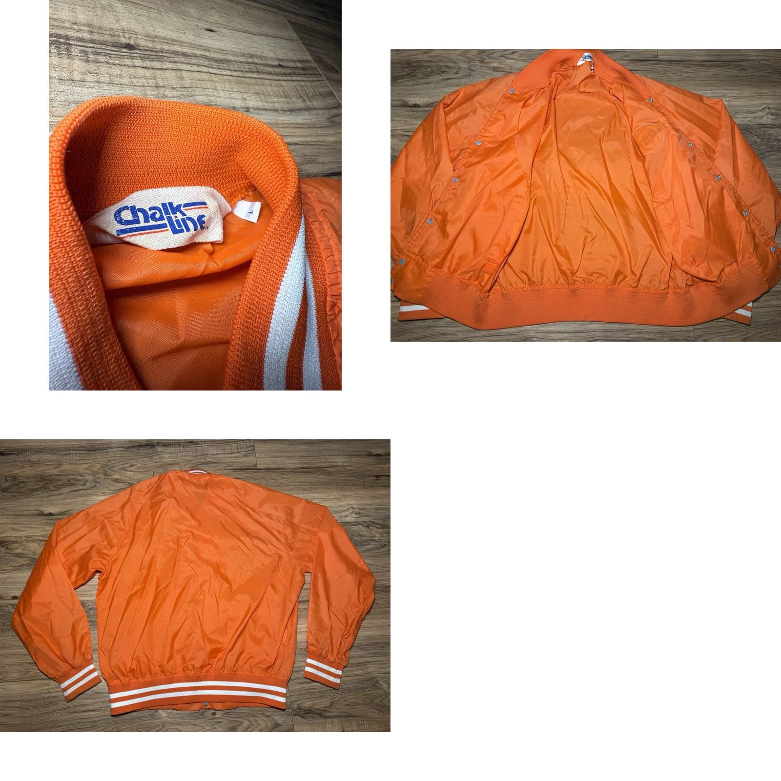 Chalk Line VINTAGE Chalk Line Syracuse Jacket SU Orangemen NCAA Starter 80s 90s Large Windbreaker Mens L Orange Size US L / EU 52-54 / 3 - 8 Thumbnail