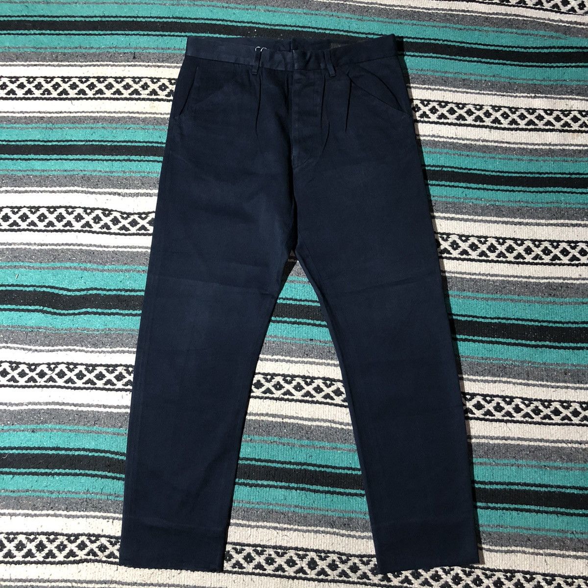 Prada Prada Navy Cotton Pants Size US 32 / EU 48 - 2 Thumbnail
