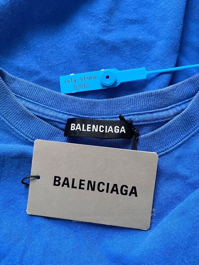 Balenciaga Balenciaga Logo Print Round Neck Short Sleeve T-Shirt Regu Size US S / EU 44-46 / 1 - 5 Thumbnail