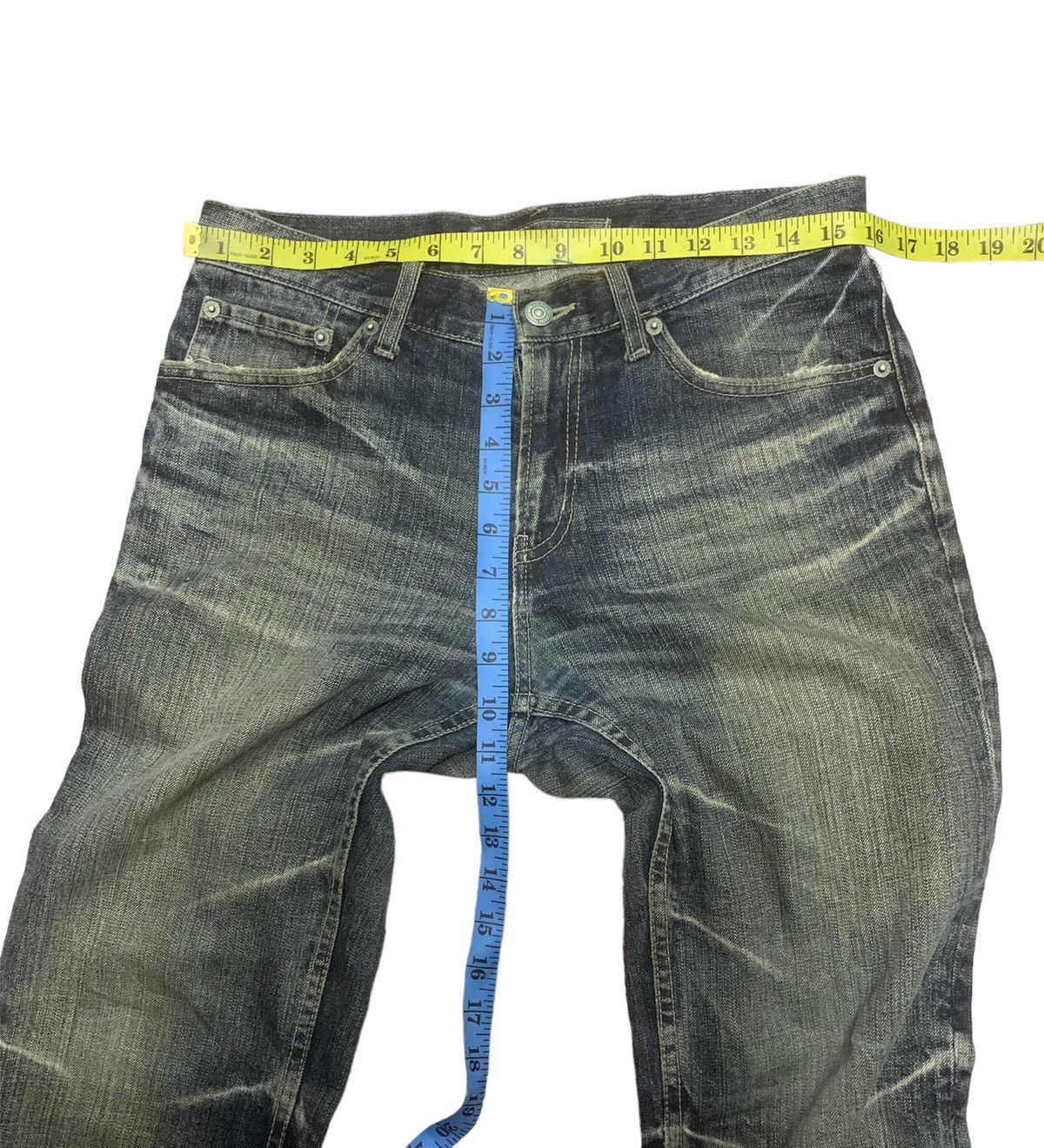 Japanese Brand × PPFM PPFM Distressed Denim Jeans Size US 31 - 17 Thumbnail