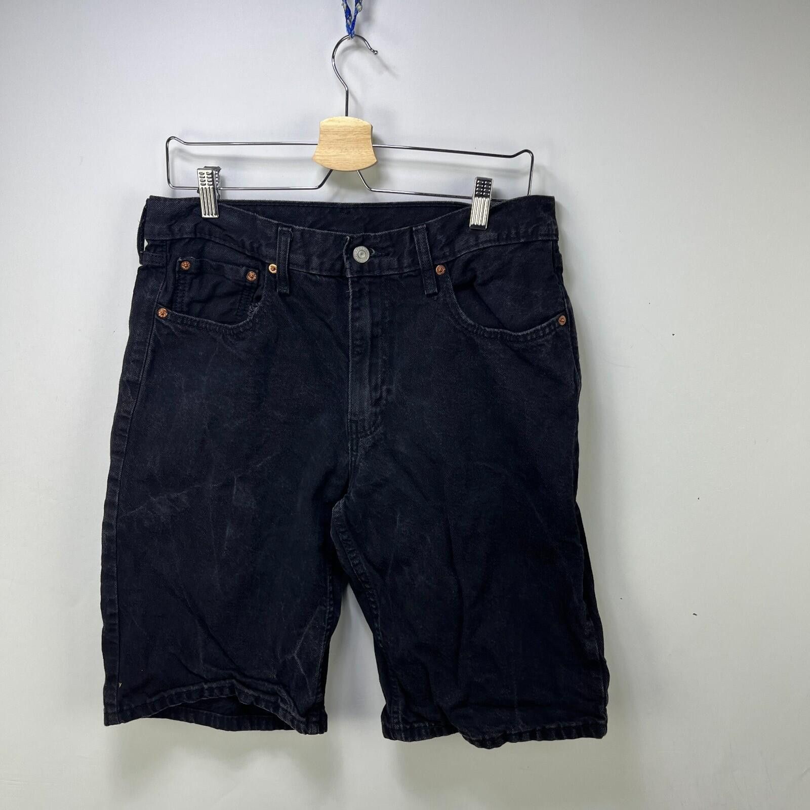 Levi's Vintage Levis Red Tab Black Jorts Jean Shorts 32 Size US 32 / EU 48 - 4 Thumbnail