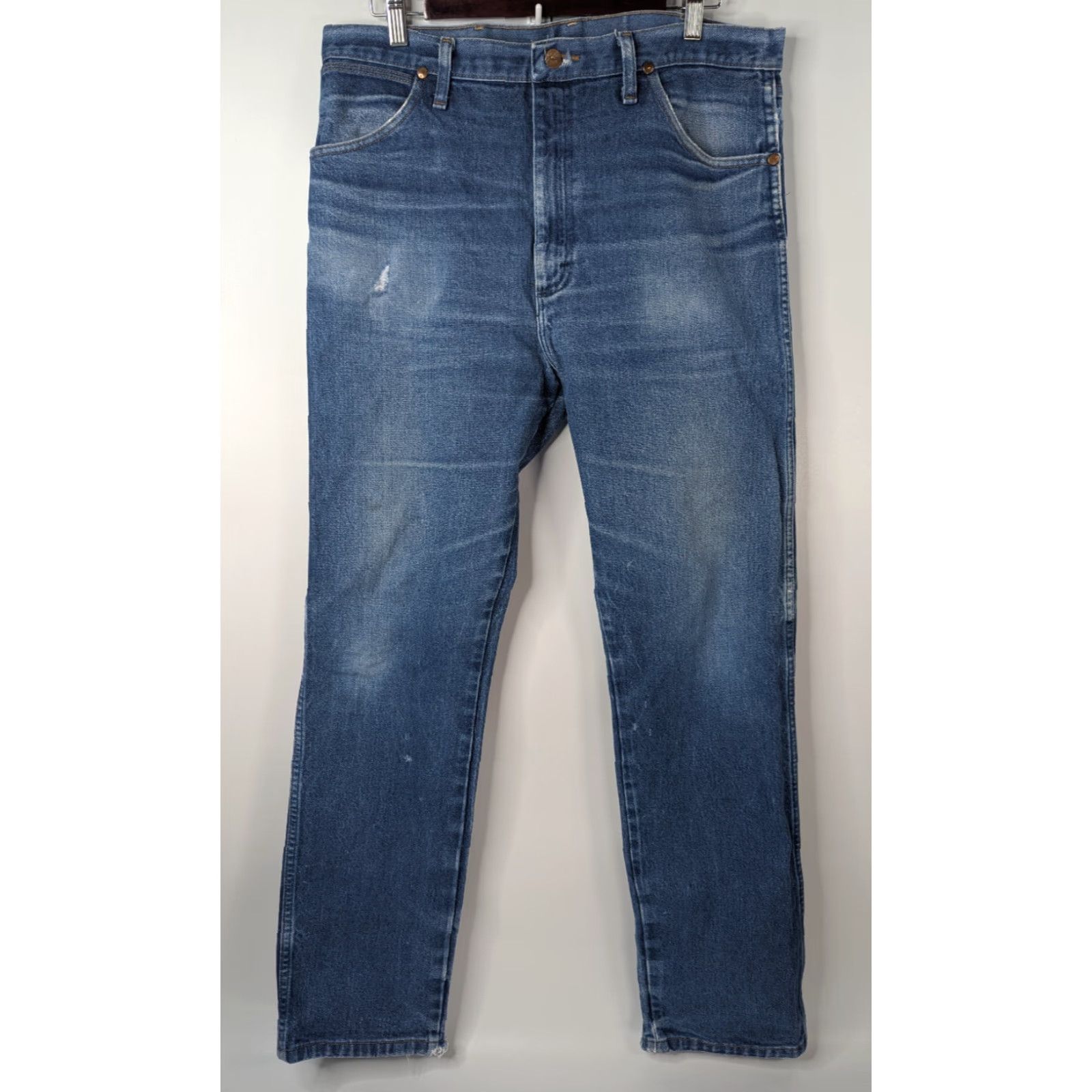 Wrangler VINTAGE Wrangler Jeans Men's 36x34 Cowboy Cut Bootcut Western 13MWZ Workwear Distressed Size US 36 / EU 52 - 4 Thumbnail