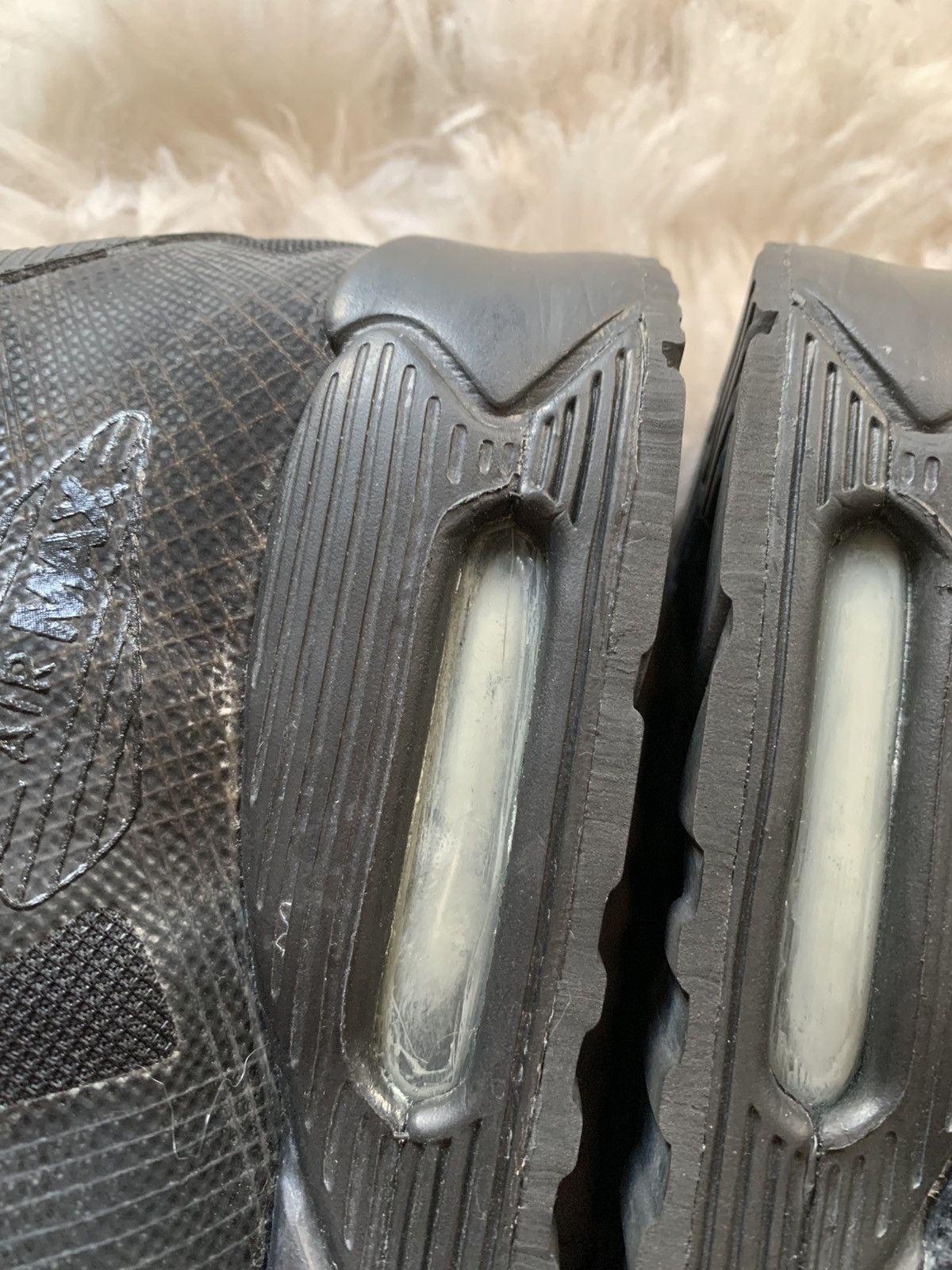 Nike Nike Air Max 90 Current Flywire 2008 Black Size 8 US OG Bo Size US 8 / EU 41 - 6 Thumbnail