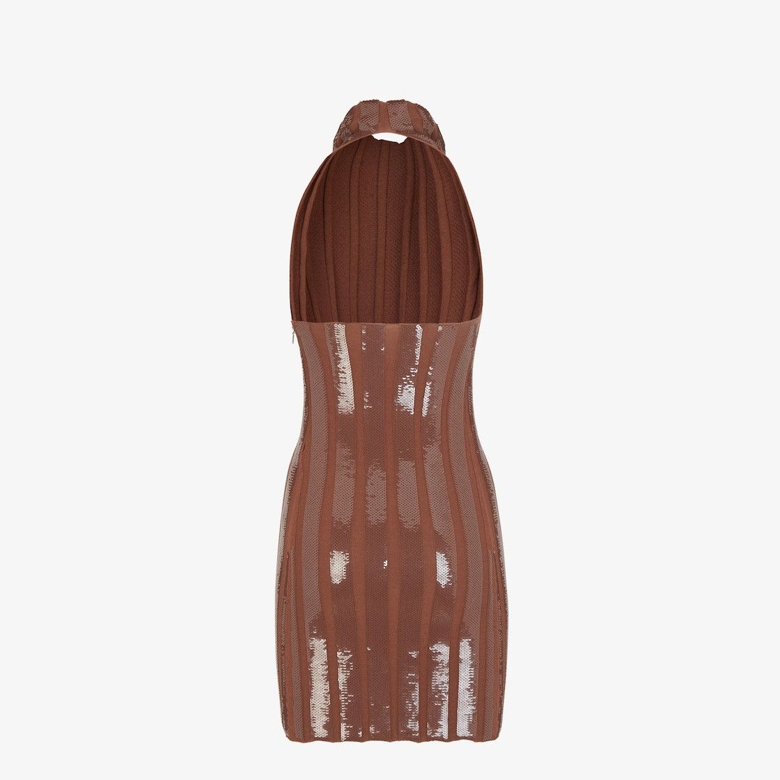 Fendi o1y0925 Mini Dress in Brown Size S / US 4 / IT 40 - 2 Thumbnail