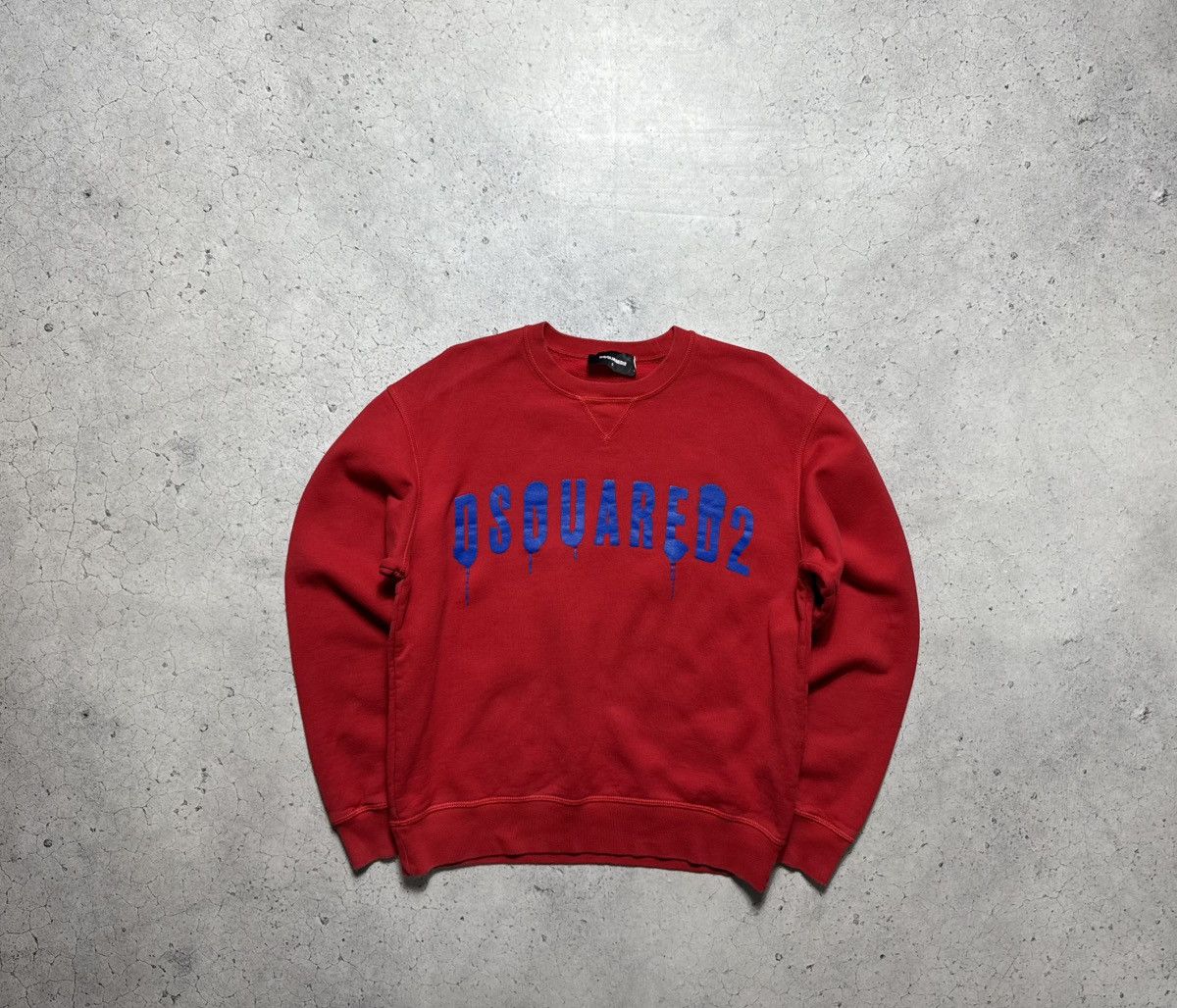 Dsquared2 Dsquared2 Luxury Big Logo Red Sweatshirt Size S Size US S / EU 44-46 / 1 - 1 Thumbnail