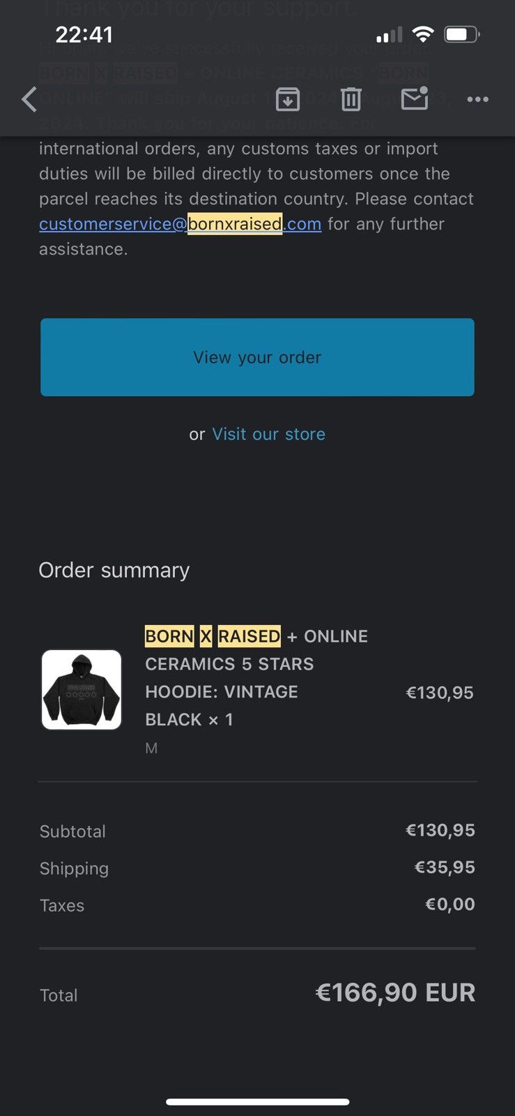 Born X Raised × Online Ceramics Born x Raised x Online Ceramics | Born Online 5 stars hoodie Size US M / EU 48-50 / 2 - 6 Thumbnail