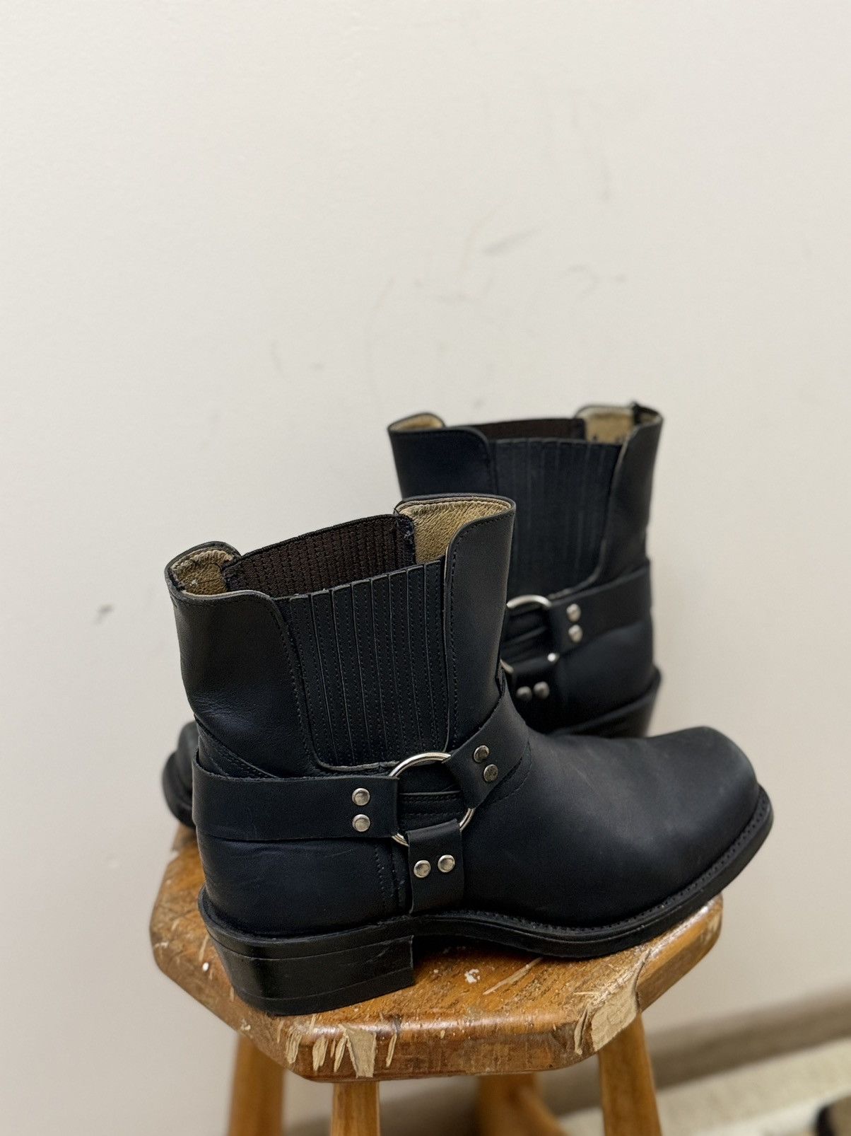Vintage VTG Avant-Garde Cowboy Western Leather Hype Ankle Zip Boots Size US 10 / EU 43 - 4 Thumbnail