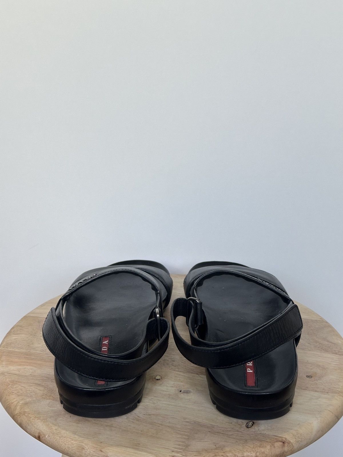 Prada Prada Leather sandals metal logo Size US 6 / IT 36 - 4 Thumbnail