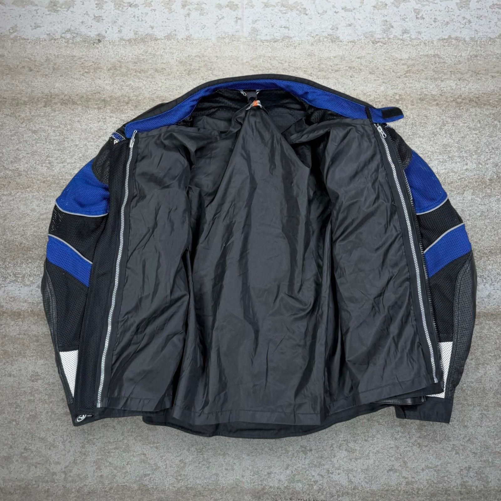 Vintage Vintage 90s Fieldsheer Motorcycle Jacket Mens 2XL Blue Black Size US XXL / EU 58 / 5 - 2 Thumbnail