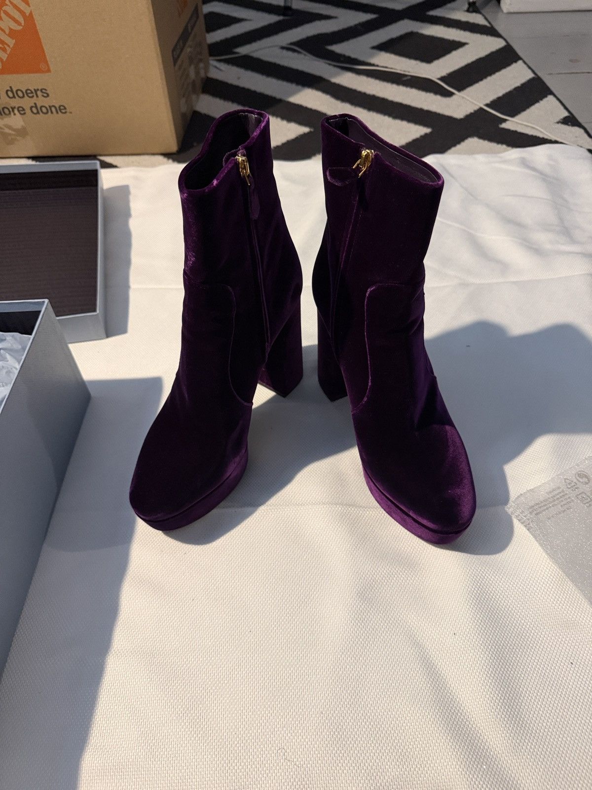 Prada PRADA CALZATURE DONNA Platform Boots| Color - Mora (Purple) Size US 10.5 / IT 40.5 - 7 Thumbnail
