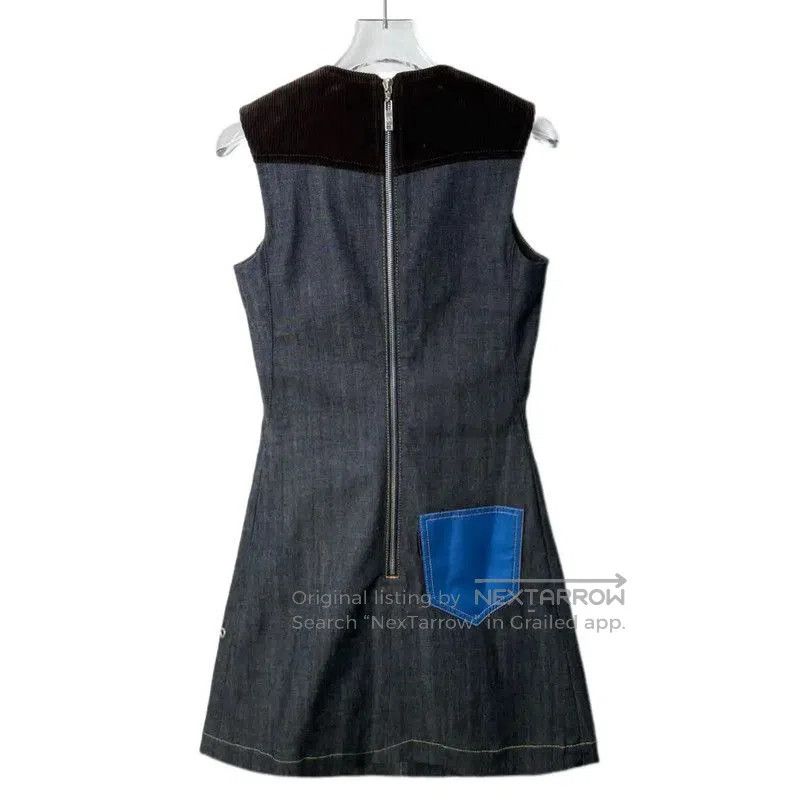 Louis Vuitton Louis Vuitton Gray Cotton Blend Dress . Size L / US 10 / IT 46 - 2 Thumbnail