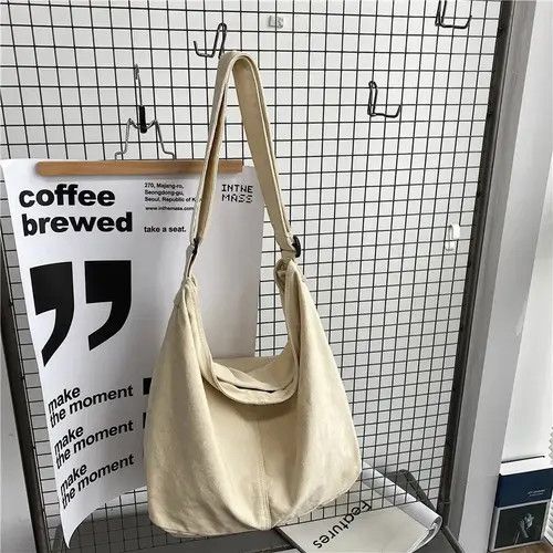 Japanese Brand Kawase x Asuka Large capacity Crossbody Canvas Bag Size ONE SIZE - 3 Thumbnail