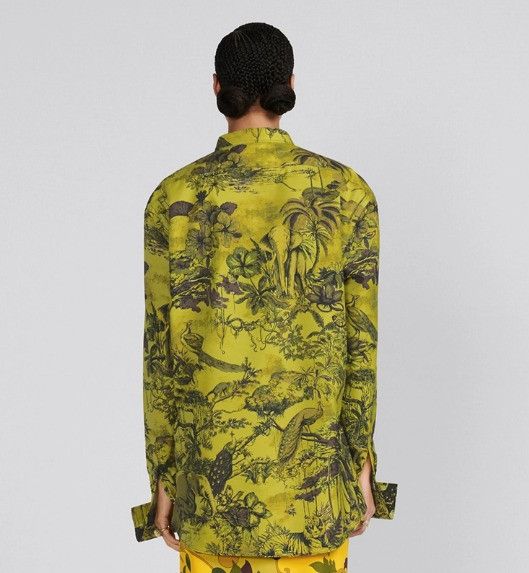 Dior o1w1db10824 Cotton Voile Blouse in Multicolor Size XS / US 0-2 / IT 36-38 - 6 Thumbnail