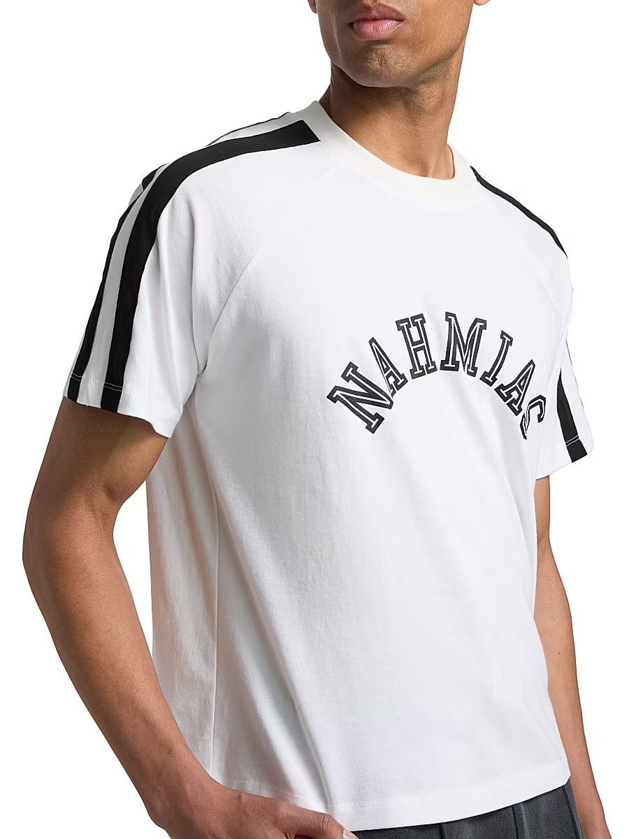 Nahmias os11x0326 Raglan Logo T-Shirt in White/Black Size US L / EU 52-54 / 3 - 6 Thumbnail