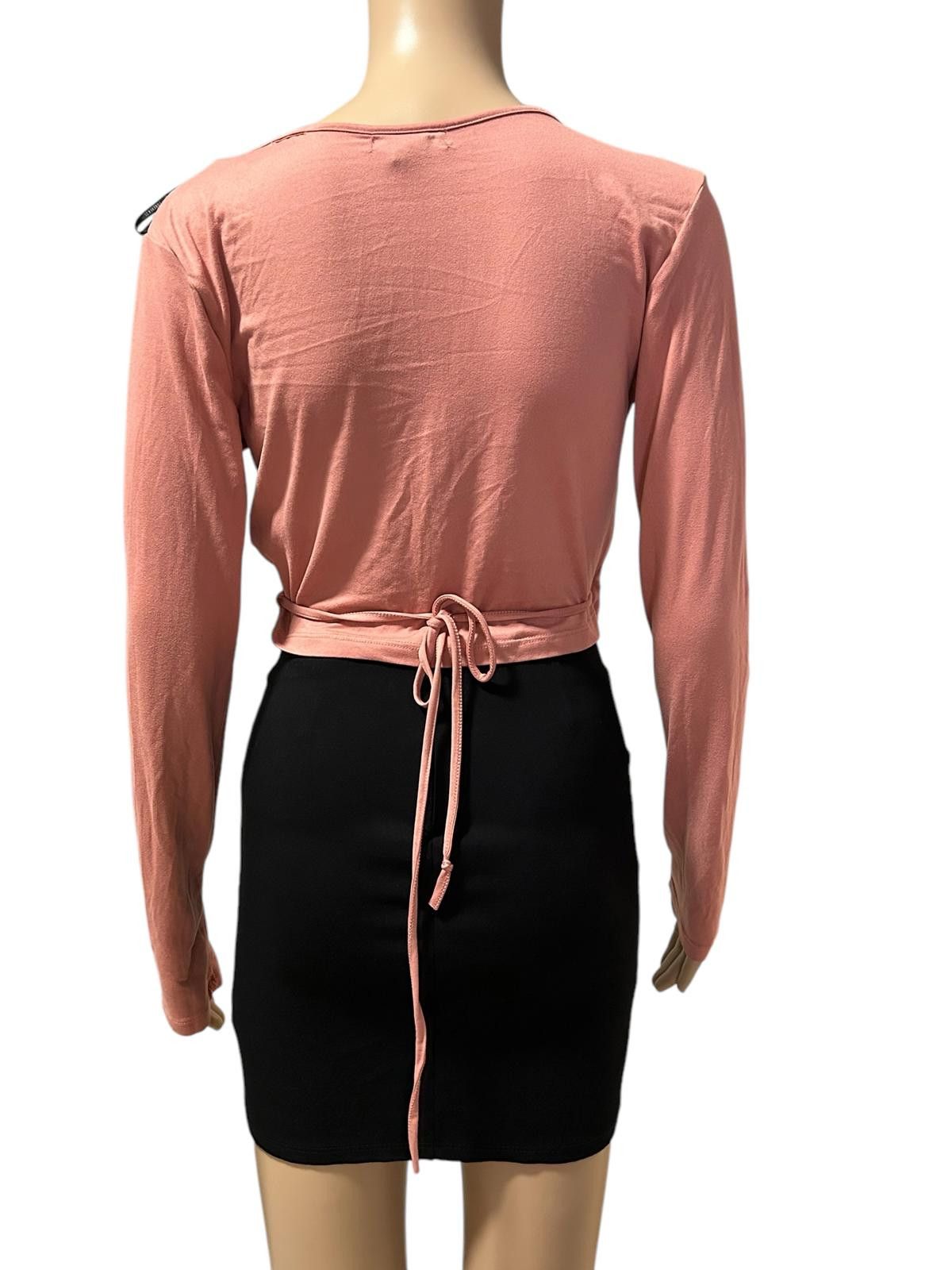 Forever 21 Chic Pink Wrap Crop Top Size S / US 4 / IT 40 - 4 Thumbnail