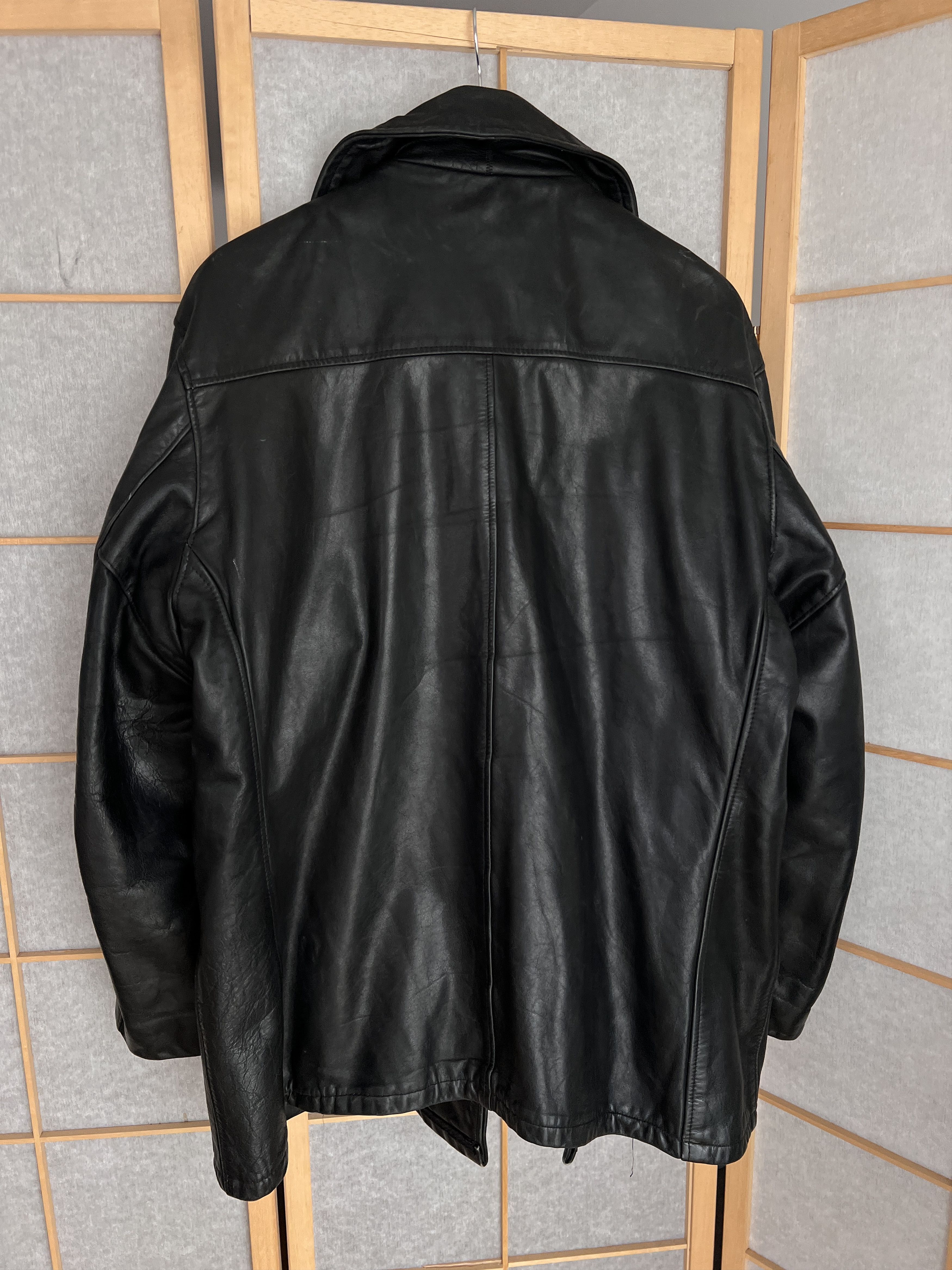 Schott Schott USA 740N PEA Jacket vintage 80s Leather rare coat Size US M / EU 48-50 / 2 - 25 Thumbnail