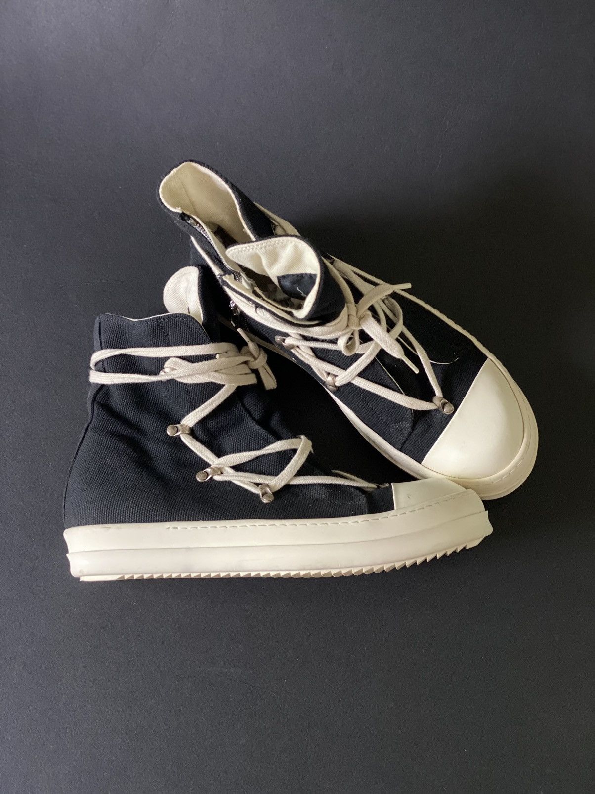 Designer × Rick Owens × Rick Owens Drkshdw Rick Owens drkshdw hexa black canvas Size US 9.5 / EU 42-43 - 4 Thumbnail