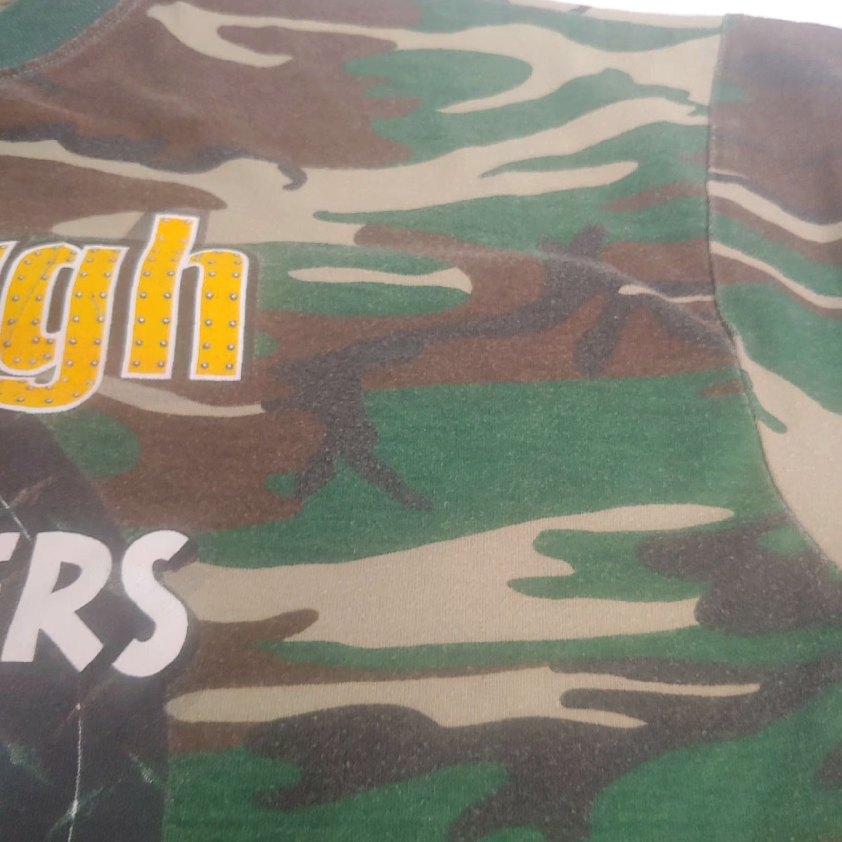 NEXT PITTSBURGH STEELERS Big Game Hunters Camo Ringer Shirt 2X Mens Size US XXL / EU 58 / 5 - 7 Thumbnail