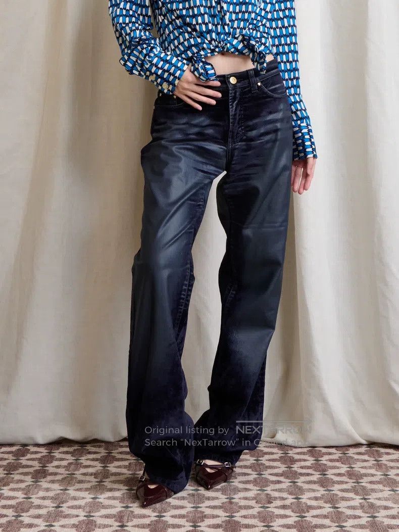 Versace Versace velvet bootcut pants Size US 30 / EU 46 - 1 Thumbnail