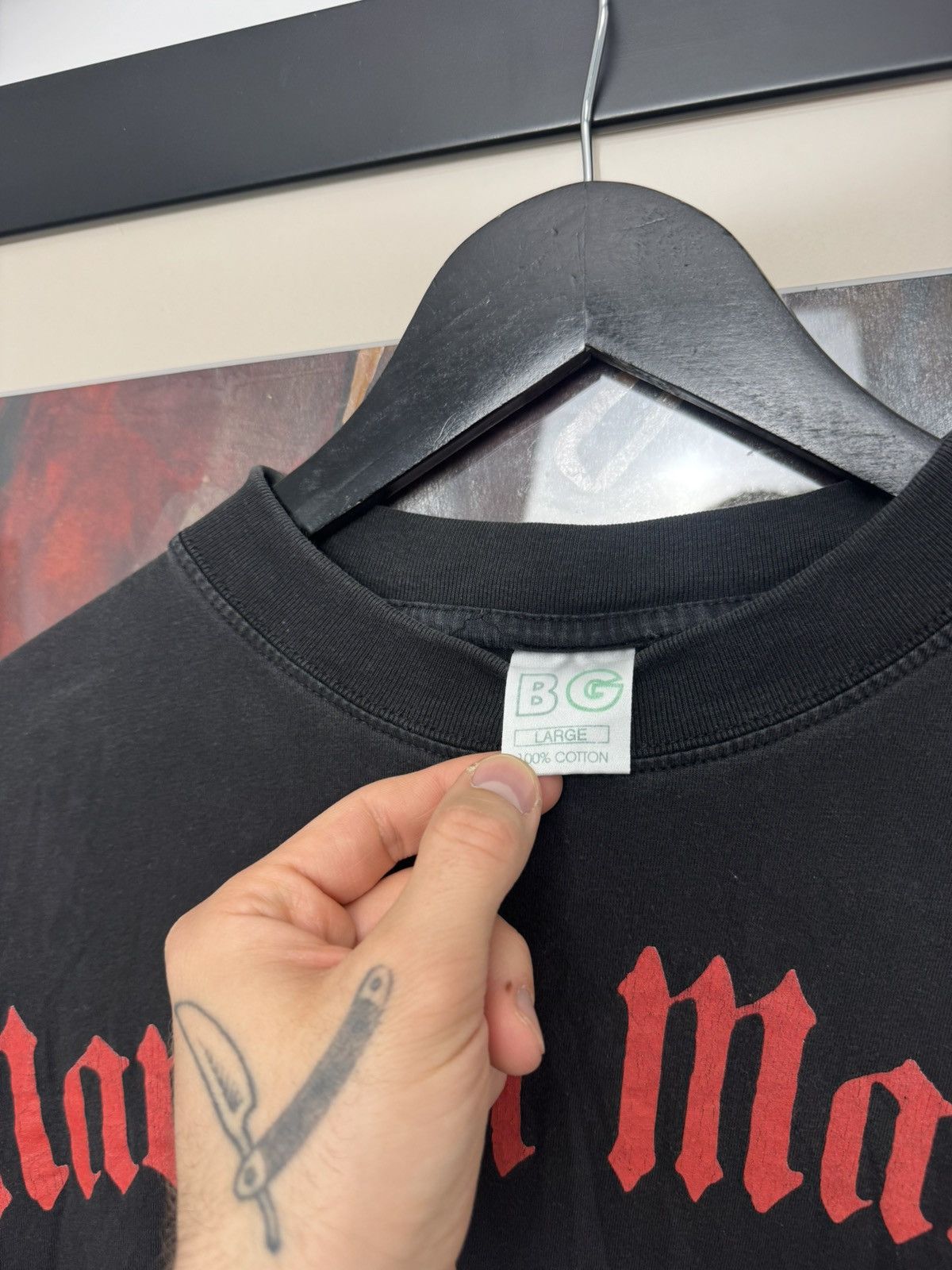 Band Tees Vintage 2001 Marilyn Manson T-shirt Og License Rock Rare Size US L / EU 52-54 / 3 - 4 Thumbnail