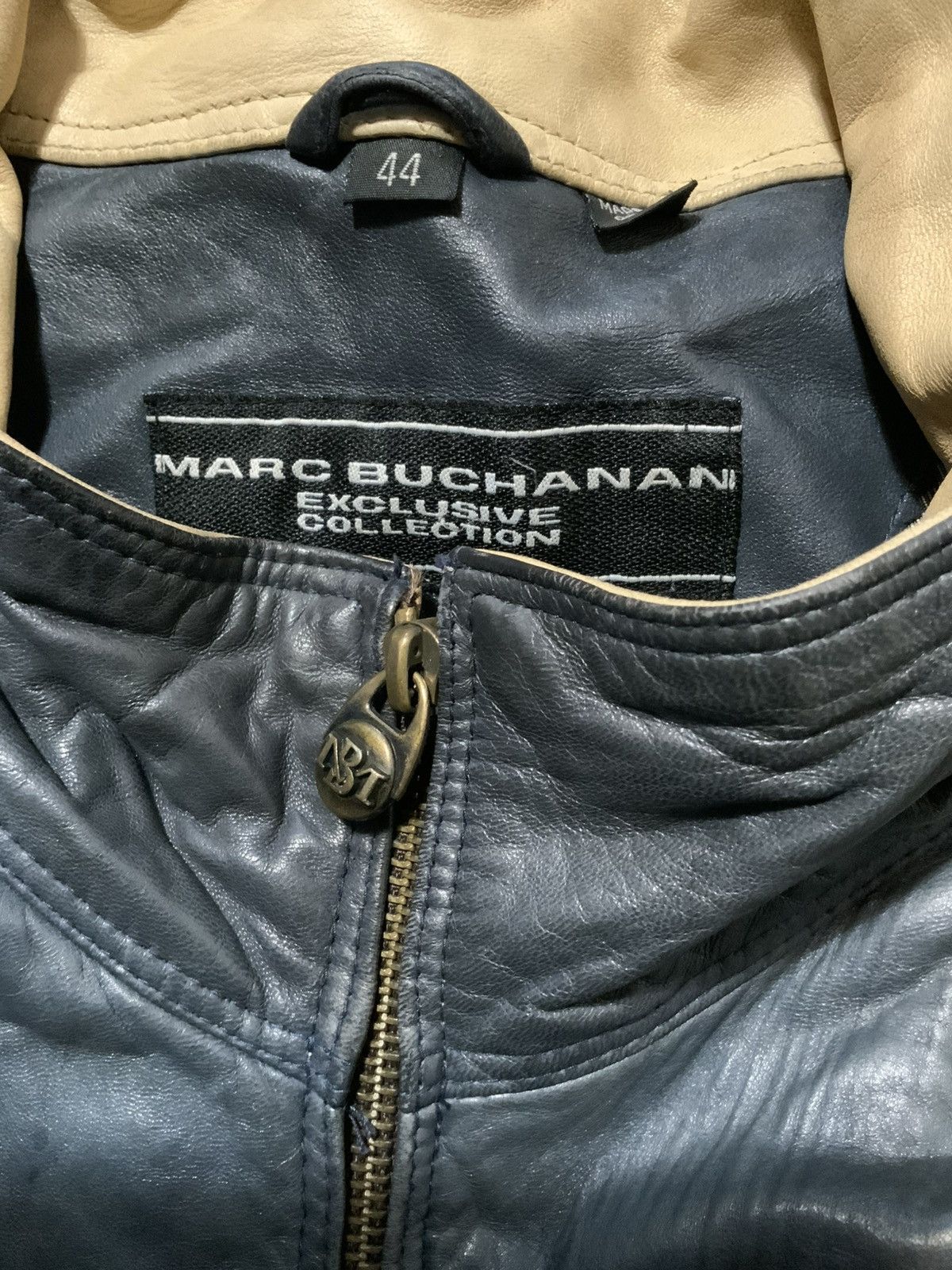 Marc Buchanan Vintage 90s Marc Buchanan Racer Motorcycle Leather Jacket Size US XL / EU 56 / 4 - 7 Thumbnail