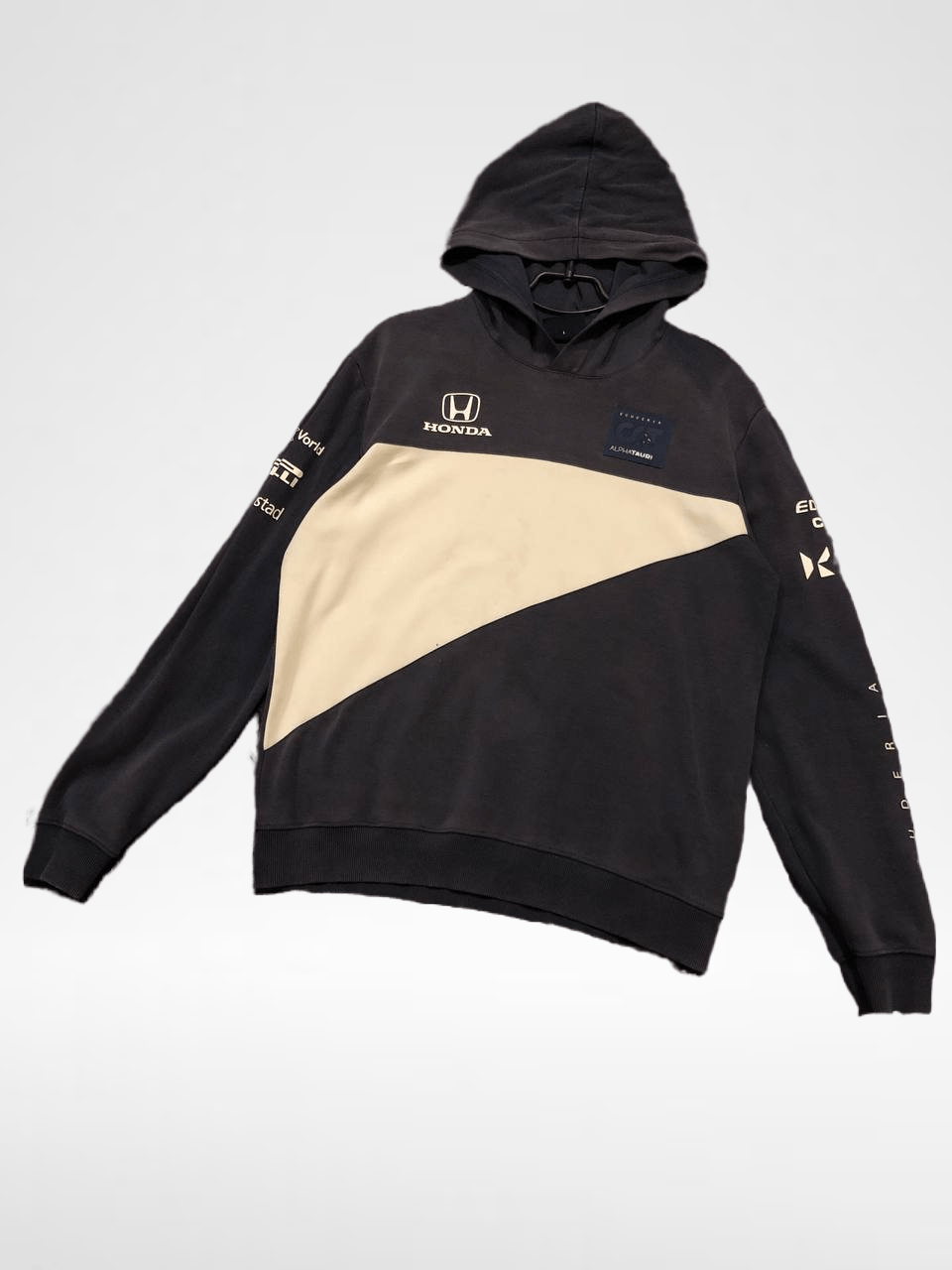 Vintage Print Hoodie Streetwear Size L Y2K ALPHATAURI Size US L / EU 52-54 / 3 - 1 Thumbnail