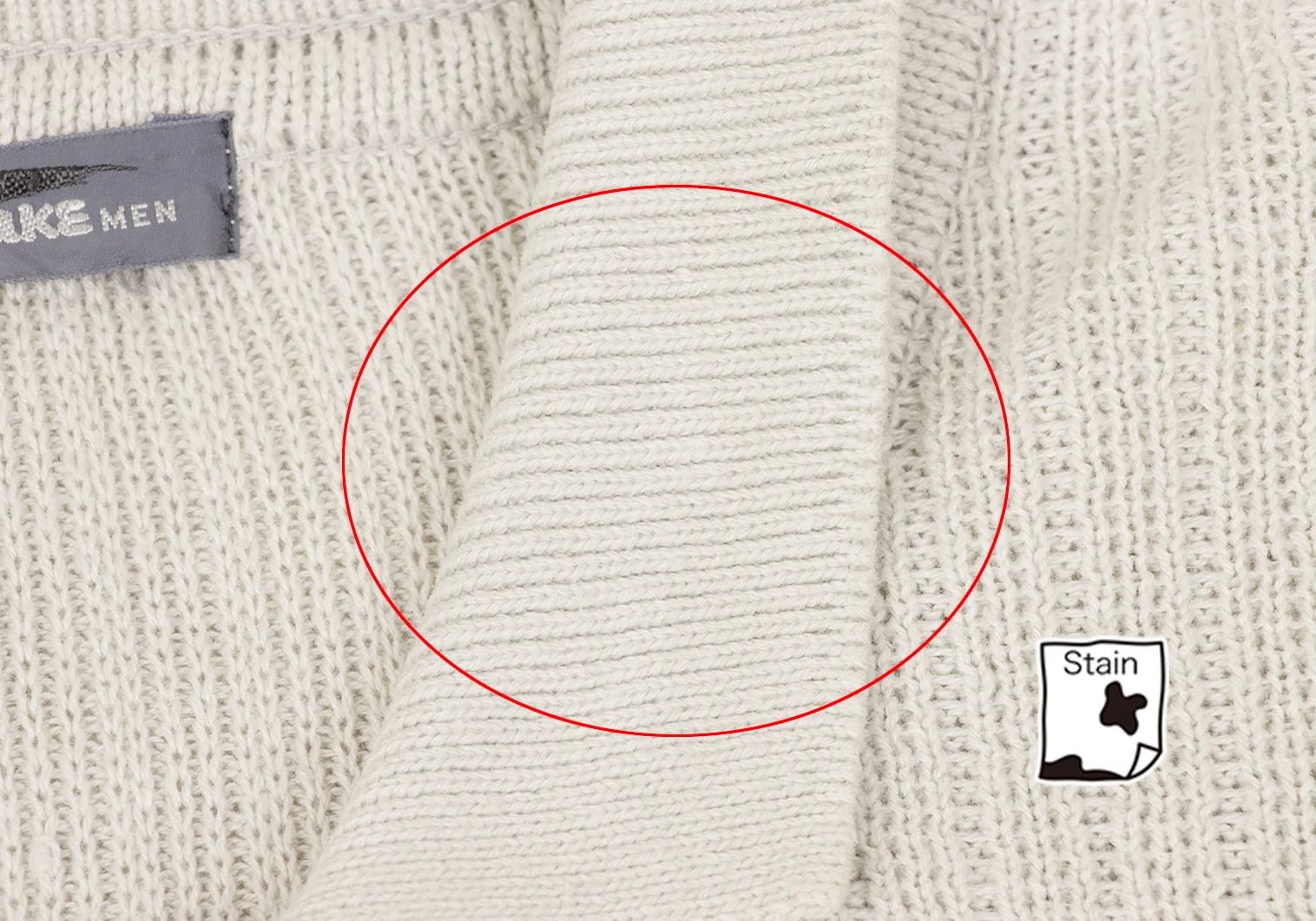Issey Miyake Zigzag Knit Polo Shirt in Beige and Navy Size US M / EU 48-50 / 2 - 5 Thumbnail