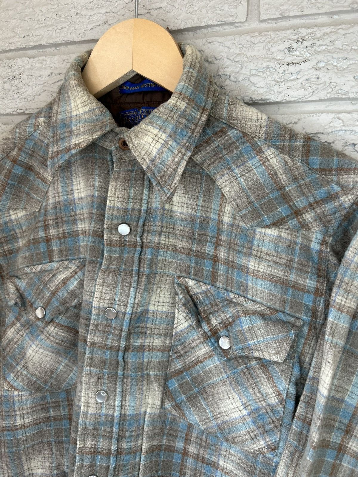 Pendleton Vintage 70s Pendleton Wool Western Pearl Snap Button Up Size US S / EU 44-46 / 1 - 2 Thumbnail