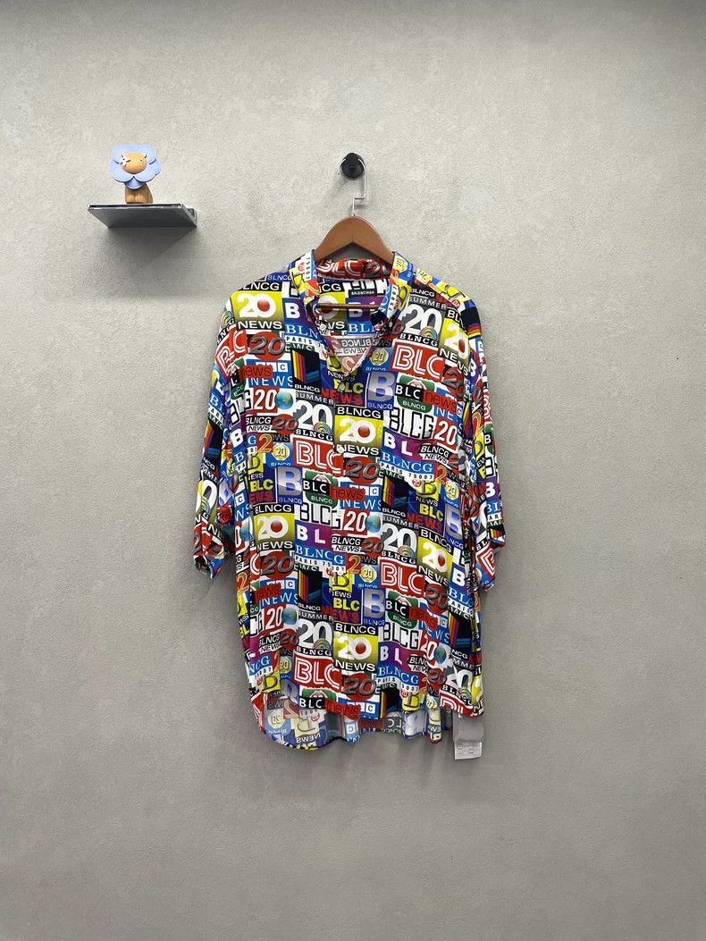 Balenciaga Balenciaga Printed Button Up Shirt - dmc Size US L / EU 52-54 / 3 - 1 Thumbnail