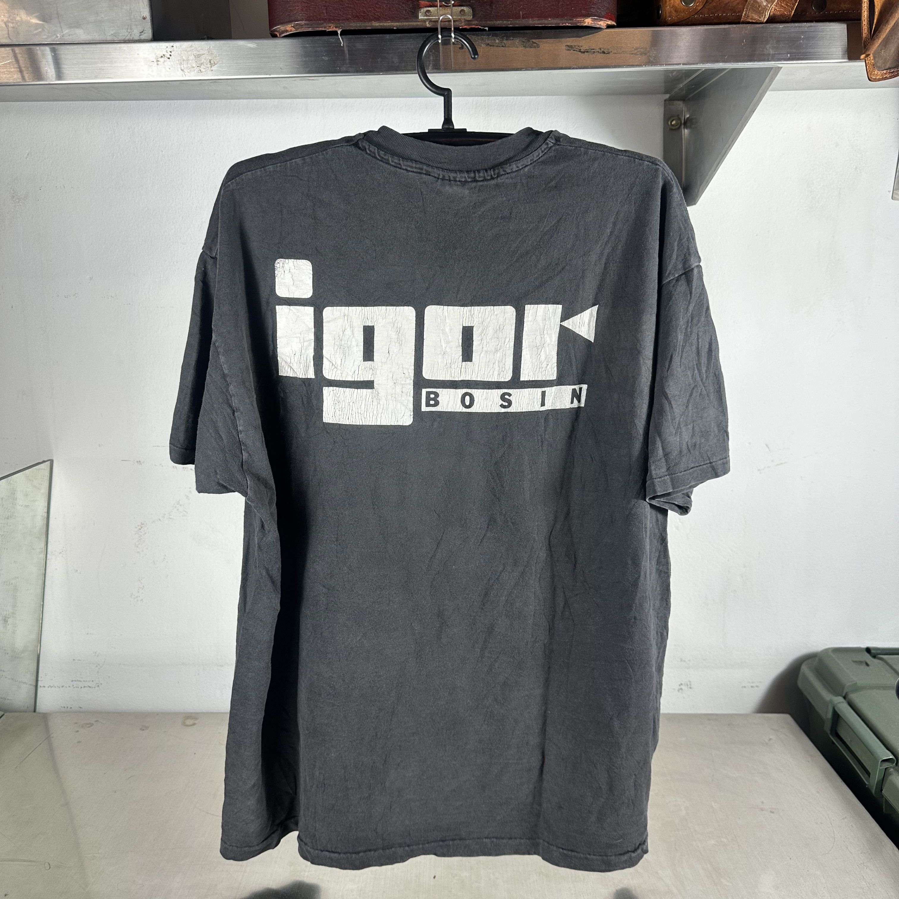 Vintage 90s Igor Bosin Hair & Art Studio Single Stitch T-Shirt Size US XL / EU 56 / 4 - 3 Thumbnail