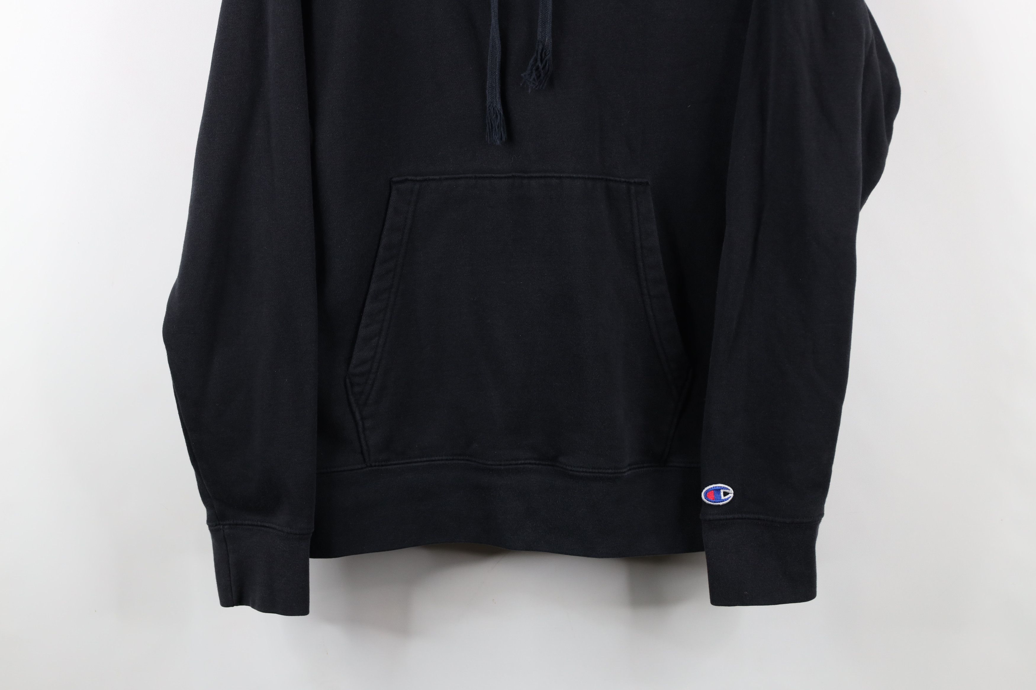 Champion × Vintage Vintage Champion Faded Spell Out Hoodie Sweatshirt Black Size US M / EU 48-50 / 2 - 3 Thumbnail