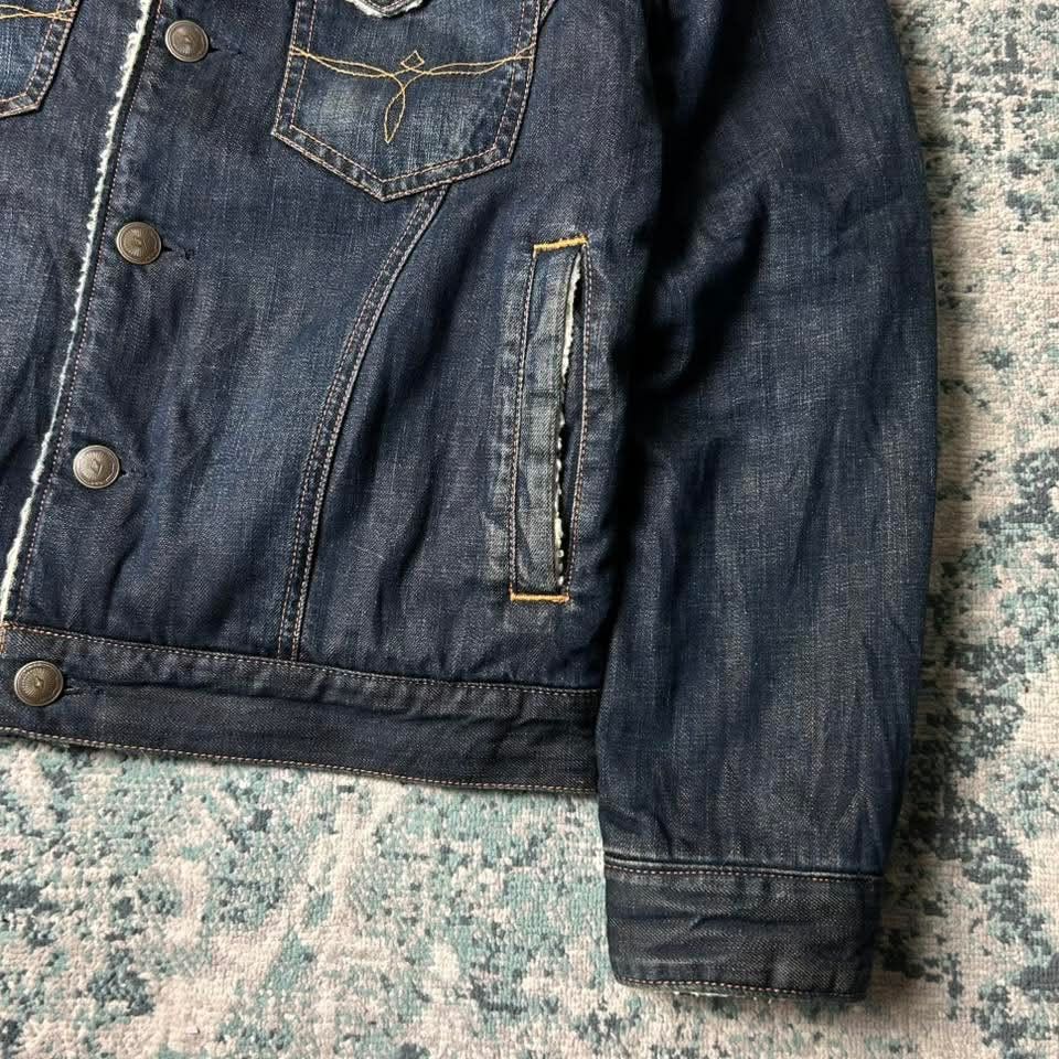 Edwin Vintage Edwin Sherpa Autumn Denim Jacket Cowboy Size US L / EU 52-54 / 3 - 5 Thumbnail