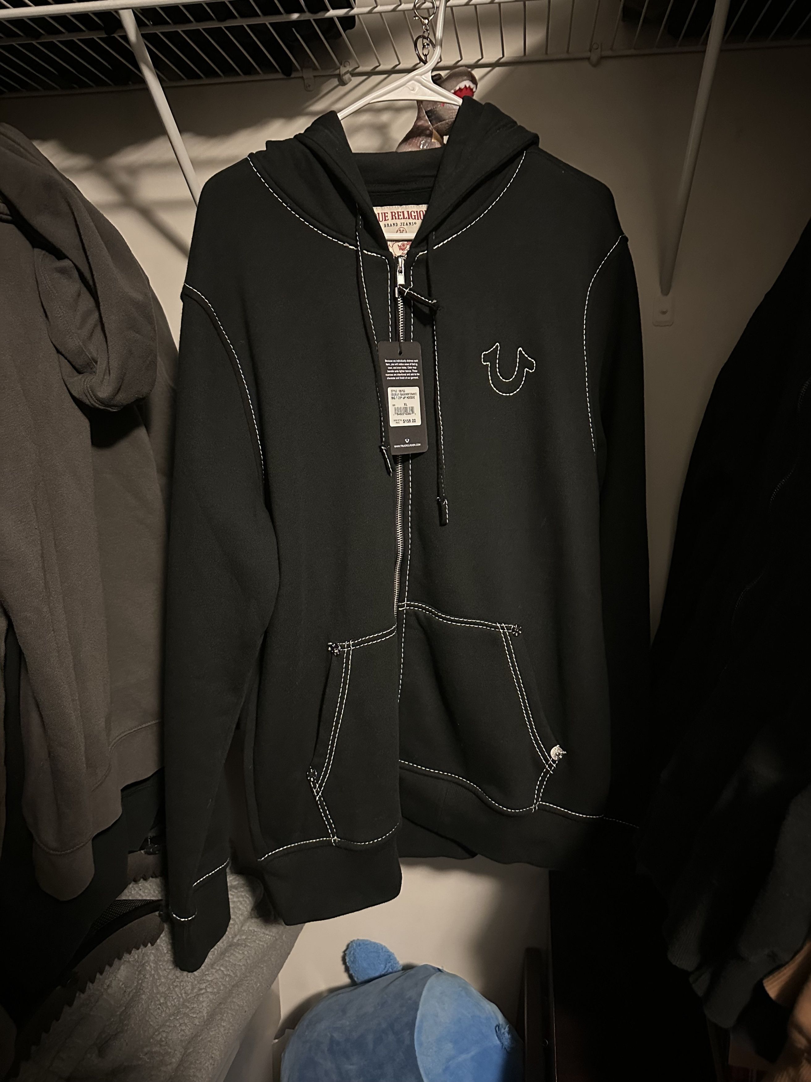 True Religion Men's Black Hoodie