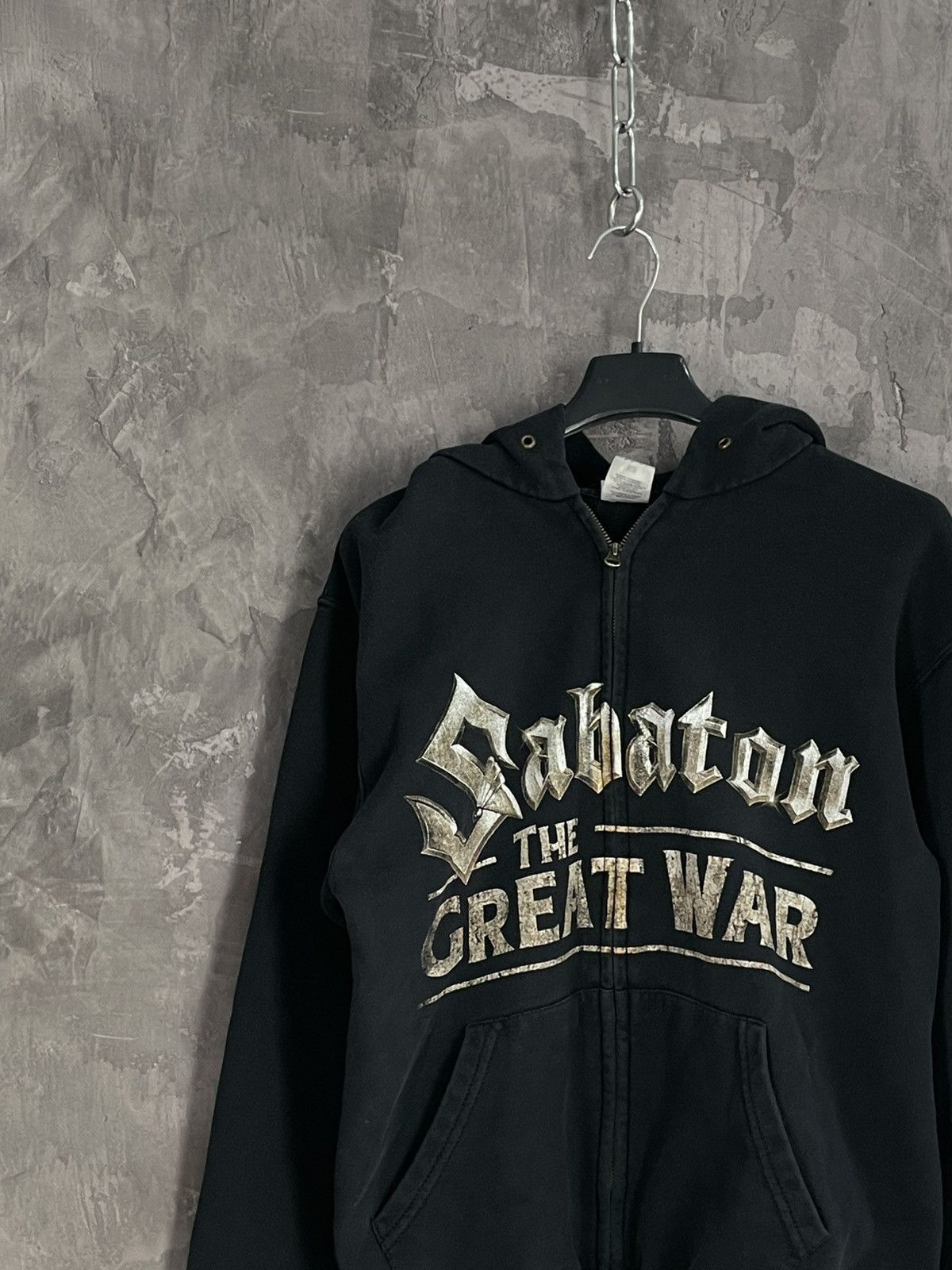 Band Tees × Vintage Sabaton Vintage Streetwear Punk Retro Zip Up Hoodie Size US S / EU 44-46 / 1 - 10 Thumbnail