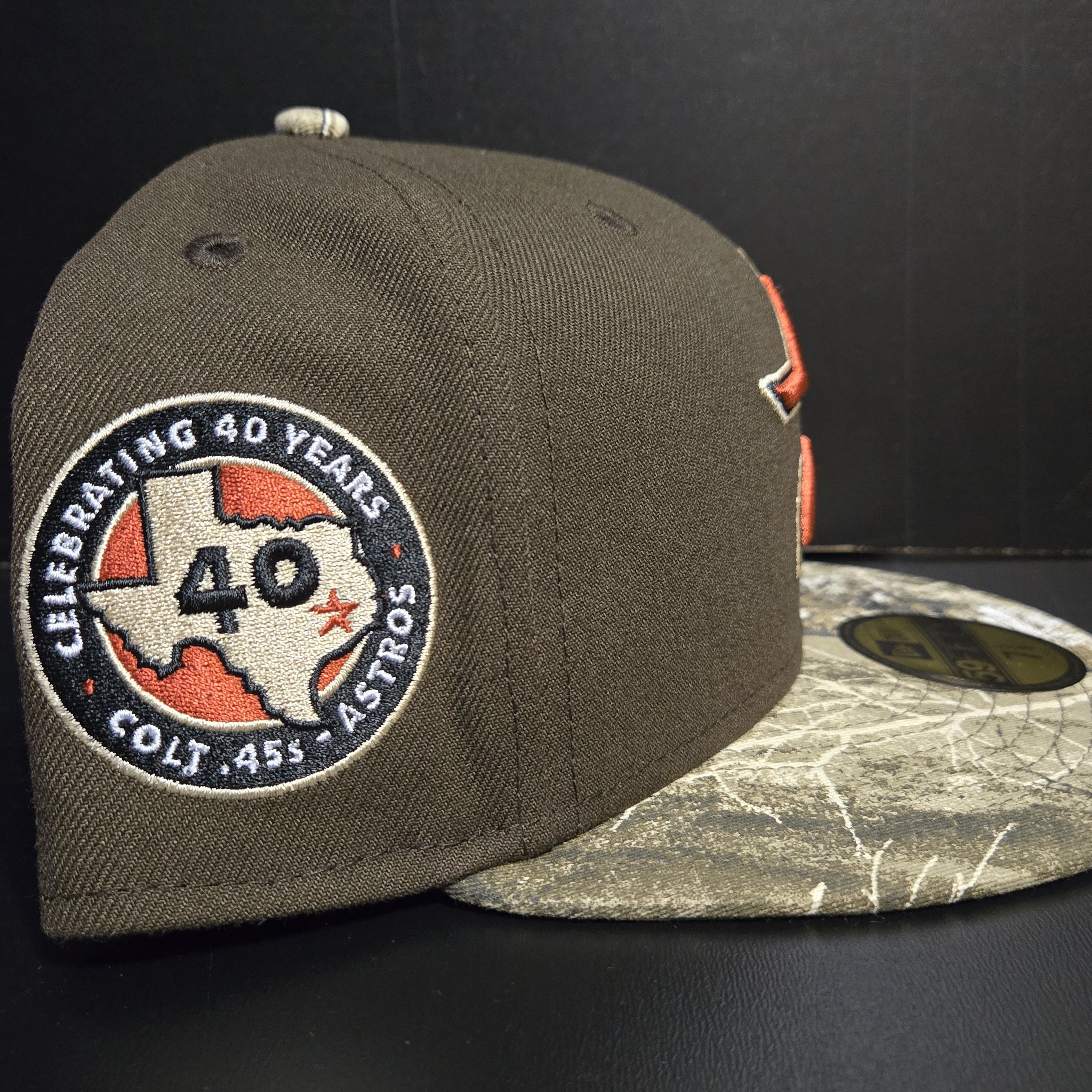 New Era 7 5/8 Houston Astros Throwdown Exclusive New Era Fitted Hat Size ONE SIZE - 2 Thumbnail
