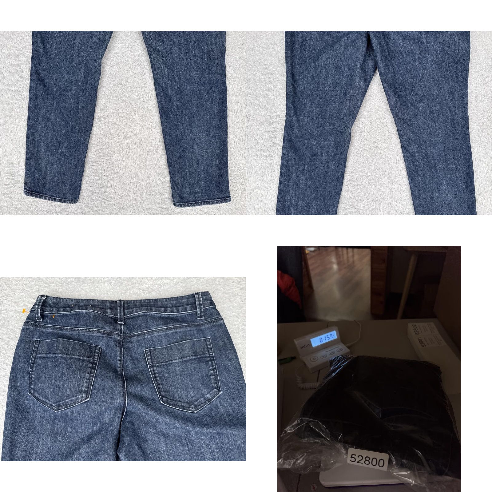 Coldwater Creek Coldwater Creek Jeans Womens Petite 8 Blue Denim Straight Leg Mid Rise Stretch Jeans Size 30" / US 8 / IT 44 - 10 Thumbnail