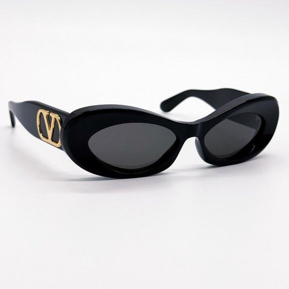 Valentino NEW VALENTINO SUNGLASSES VLS-178A BLACK GRAY WOMEN EYEWEAR Size ONE SIZE - 3 Thumbnail