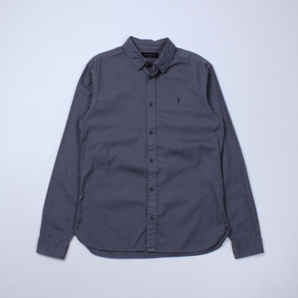 Allsaints ALLSAINTS Redondo Gray Long Sleeve Button Down Shirt Size US S / EU 44-46 / 1 - 11 Thumbnail