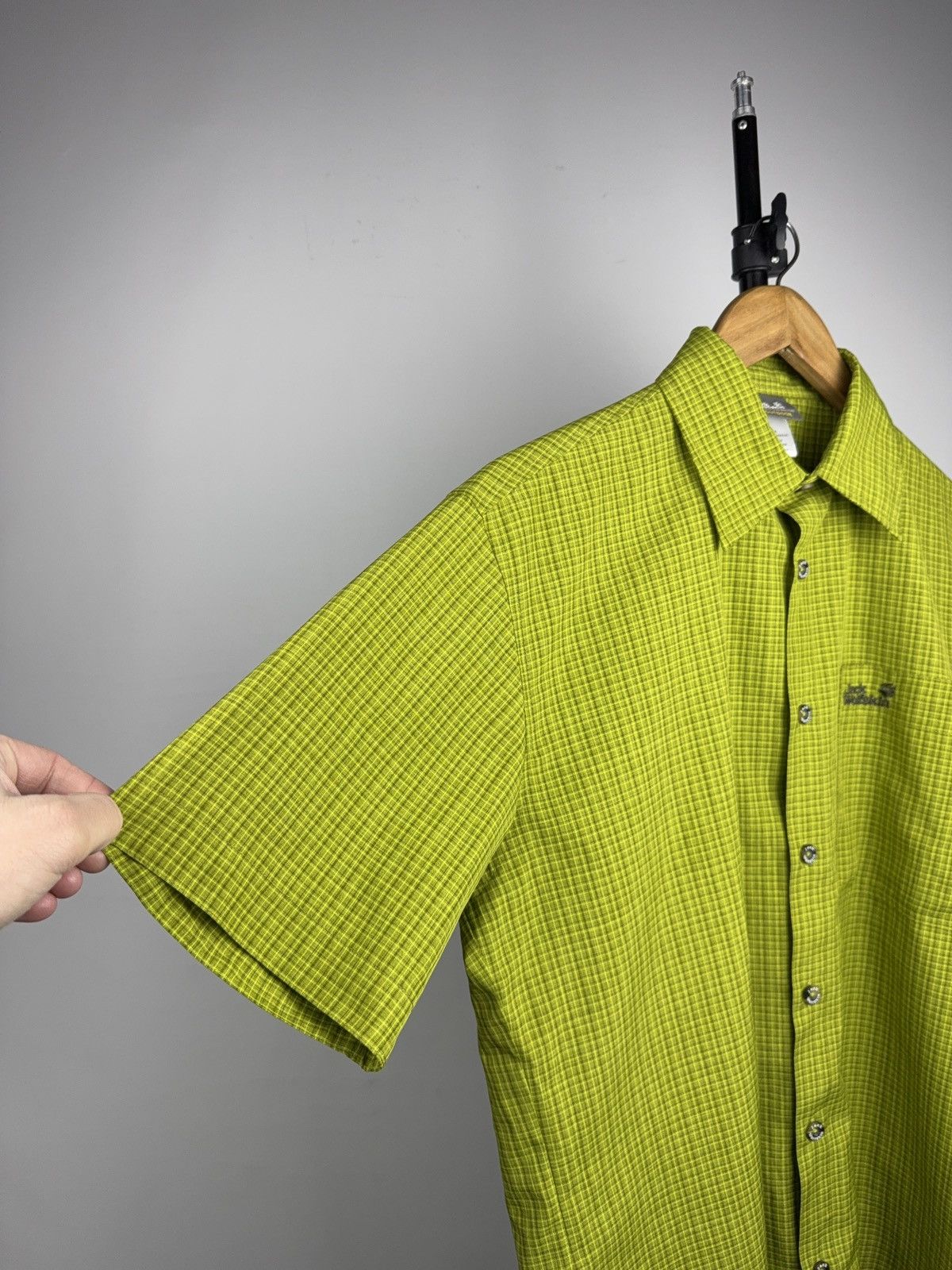 Jack Wolfskin Jack Wolfskin Outdoor Gorpcore Plaid Shirt Green Hiking Size US S / EU 44-46 / 1 - 7 Thumbnail