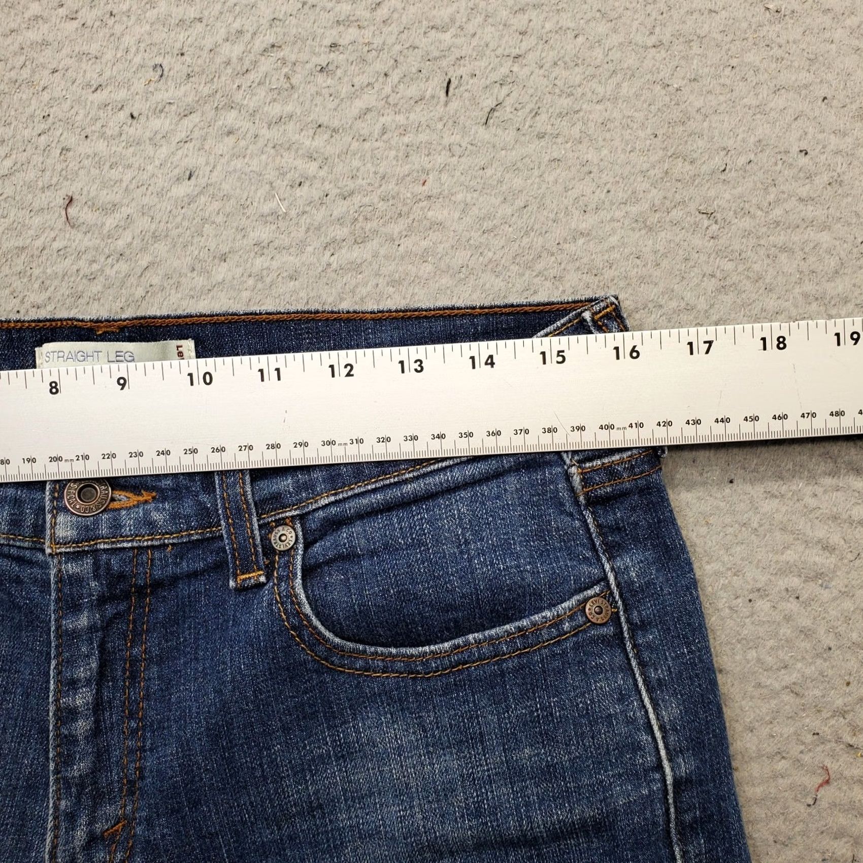 Levi's Levi's 505 Straight Leg Jeans Womens 10 Blue Denim Red Tab Faded Streetwear Jeans Size 32" / US 10 / IT 46 - 6 Thumbnail