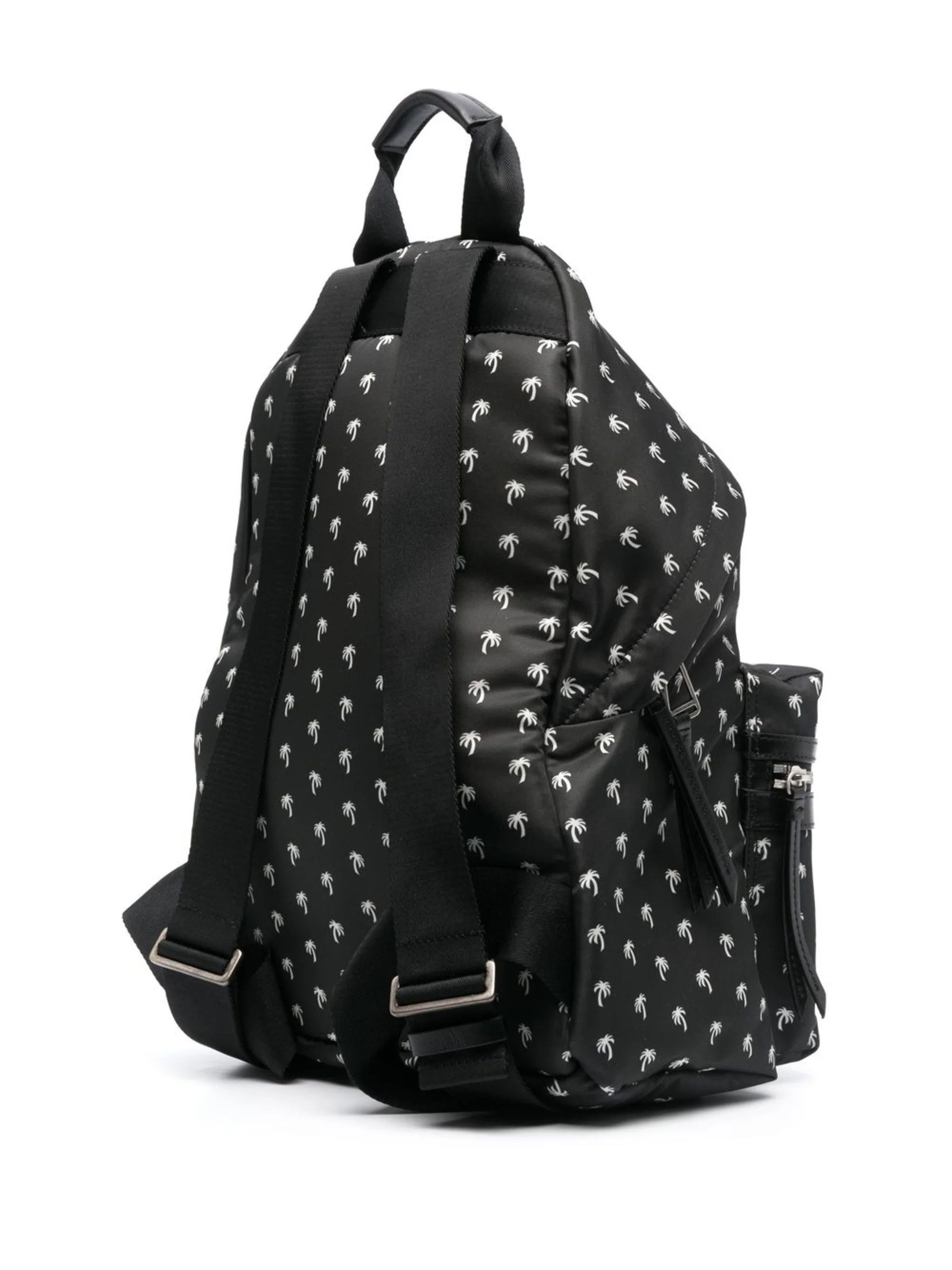 Palm Angels Palm Angels Mini Palms Backpack Black White Men's One Size Size ONE SIZE - 2 Thumbnail
