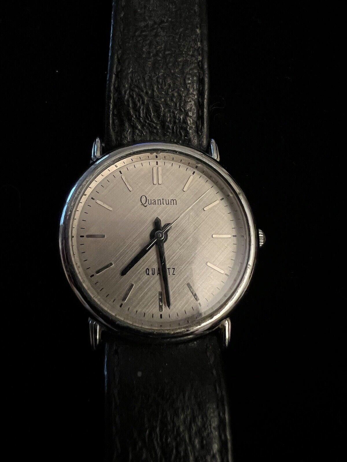 Designer Vintage Quantum Watch New Battery Working Size ONE SIZE - 1 Thumbnail