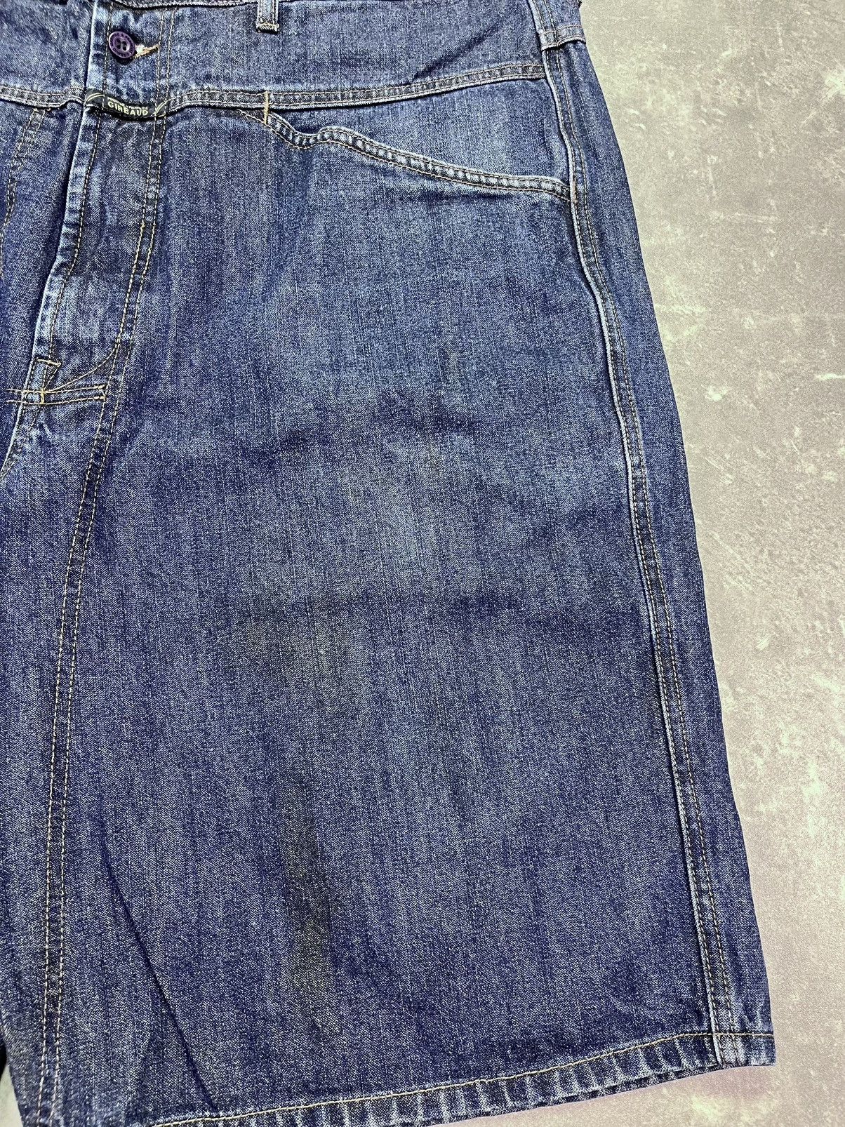 Marithe + Francois Girbaud Marithe + Francois Girbaud Baggy Logo Denim Jorts Shorts 40 Size US 40 / EU 56 - 4 Thumbnail